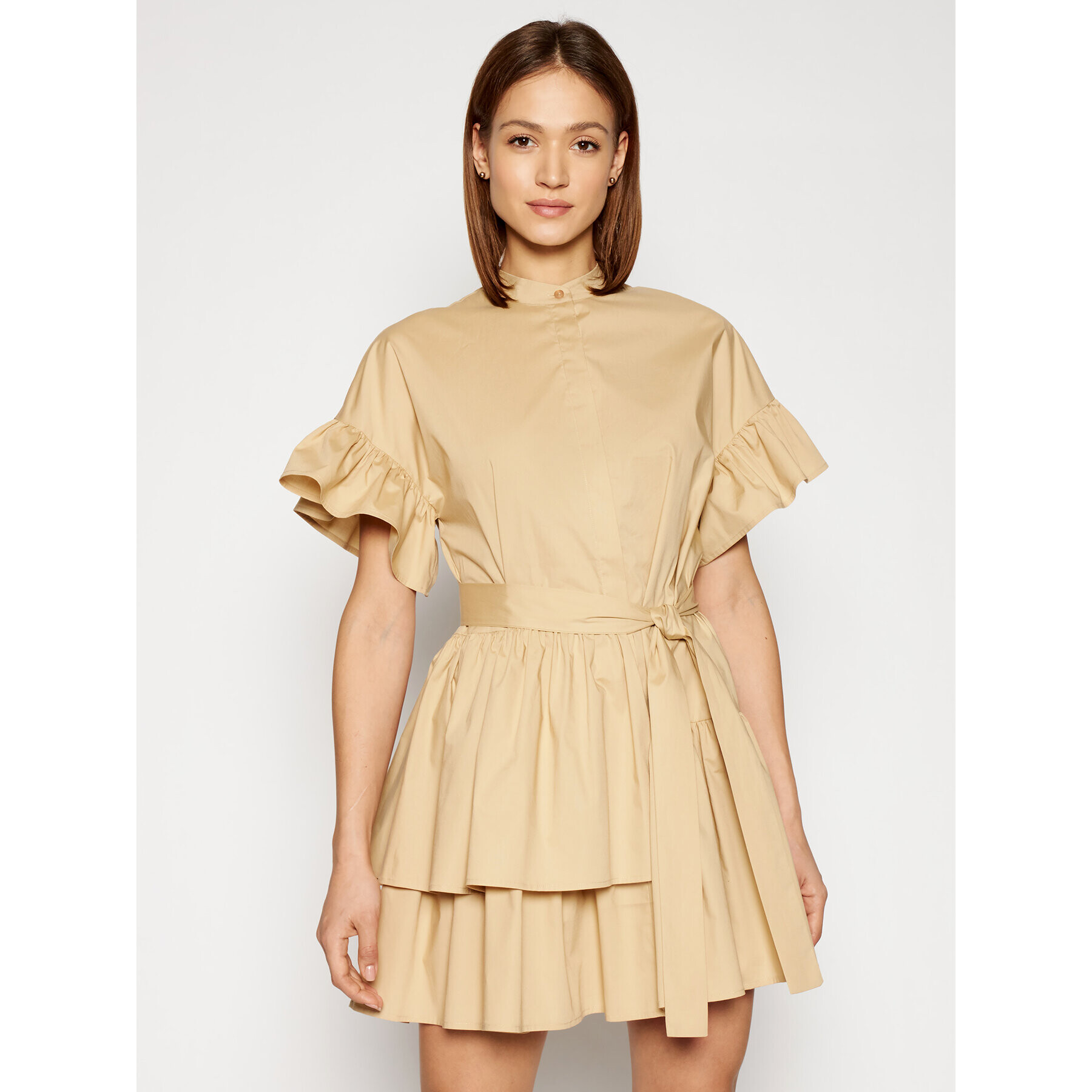 TWINSET Ежедневна рокля 211TT2459 Бежов Regular Fit - Pepit.bg