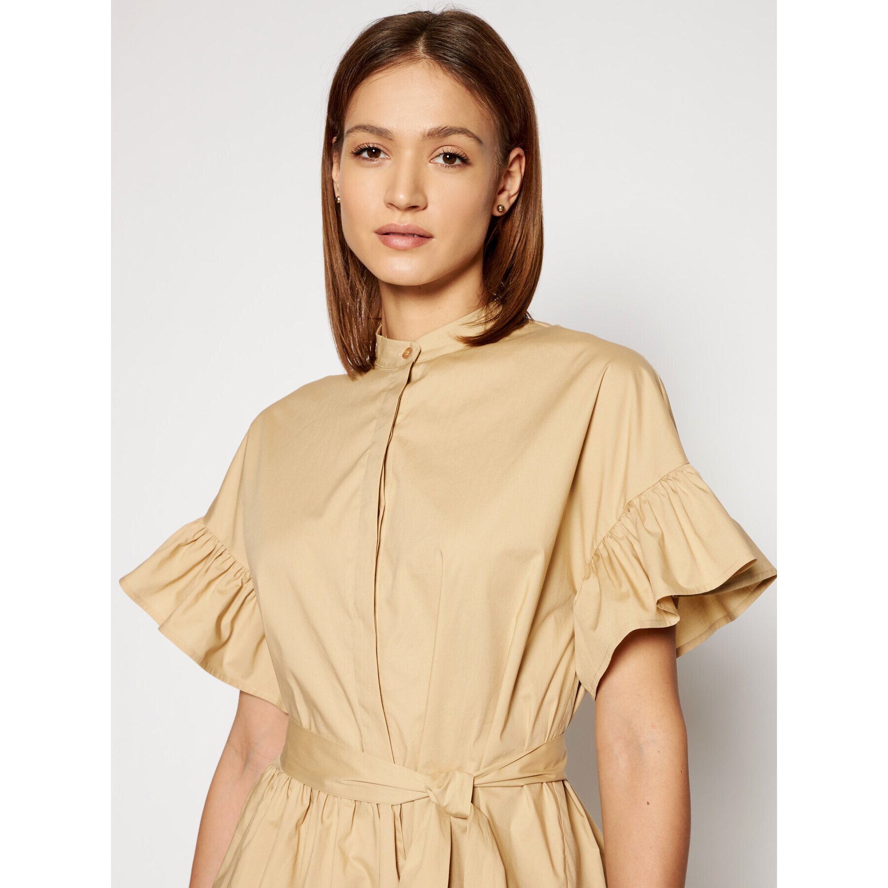 TWINSET Ежедневна рокля 211TT2459 Бежов Regular Fit - Pepit.bg