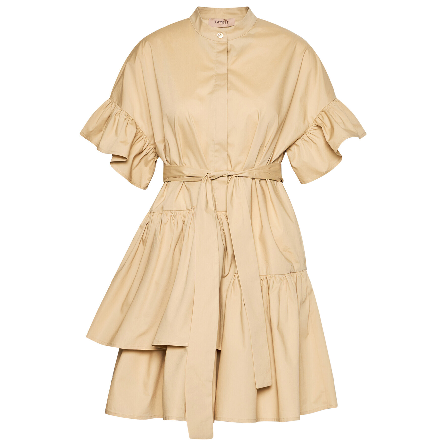 TWINSET Ежедневна рокля 211TT2459 Бежов Regular Fit - Pepit.bg