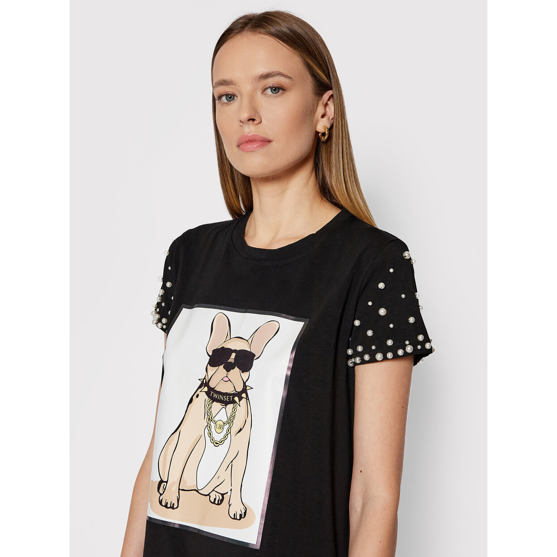 TWINSET Ежедневна рокля 212LI2TNN Черен Regular Fit - Pepit.bg