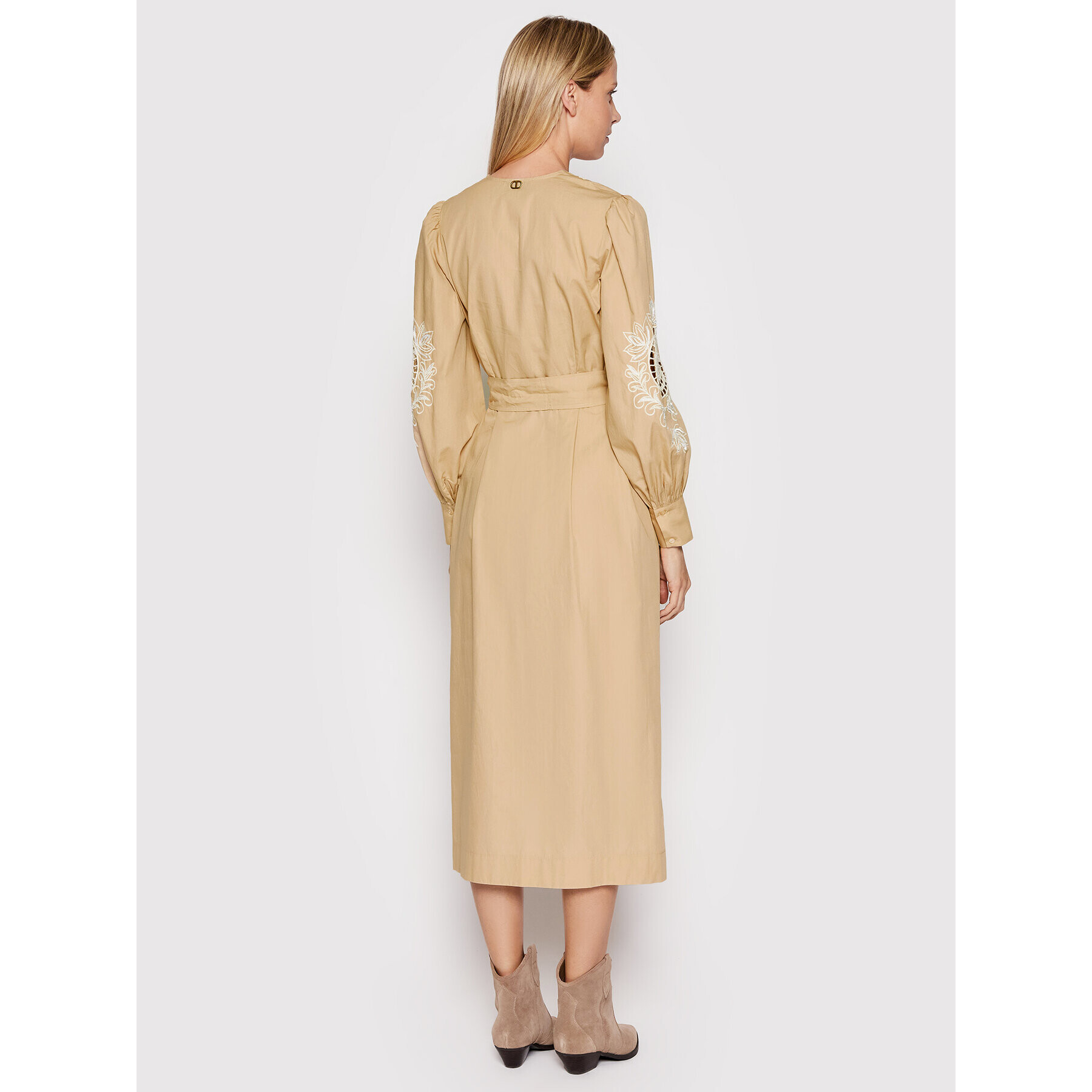 TWINSET Ежедневна рокля 221TP2600 Бежов Regular Fit - Pepit.bg
