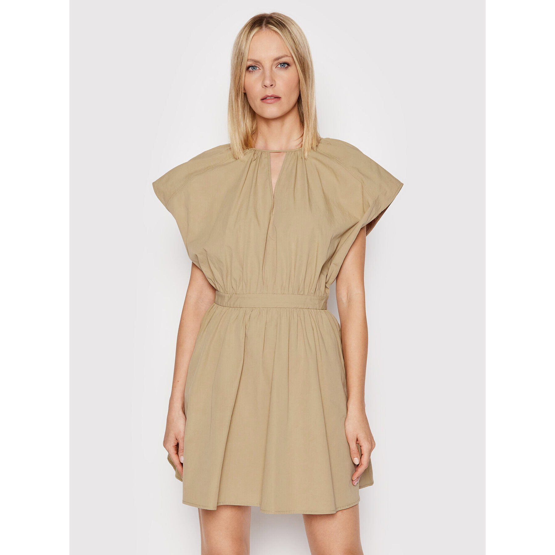 TWINSET Ежедневна рокля 221TT2080 Бежов Regular Fit - Pepit.bg