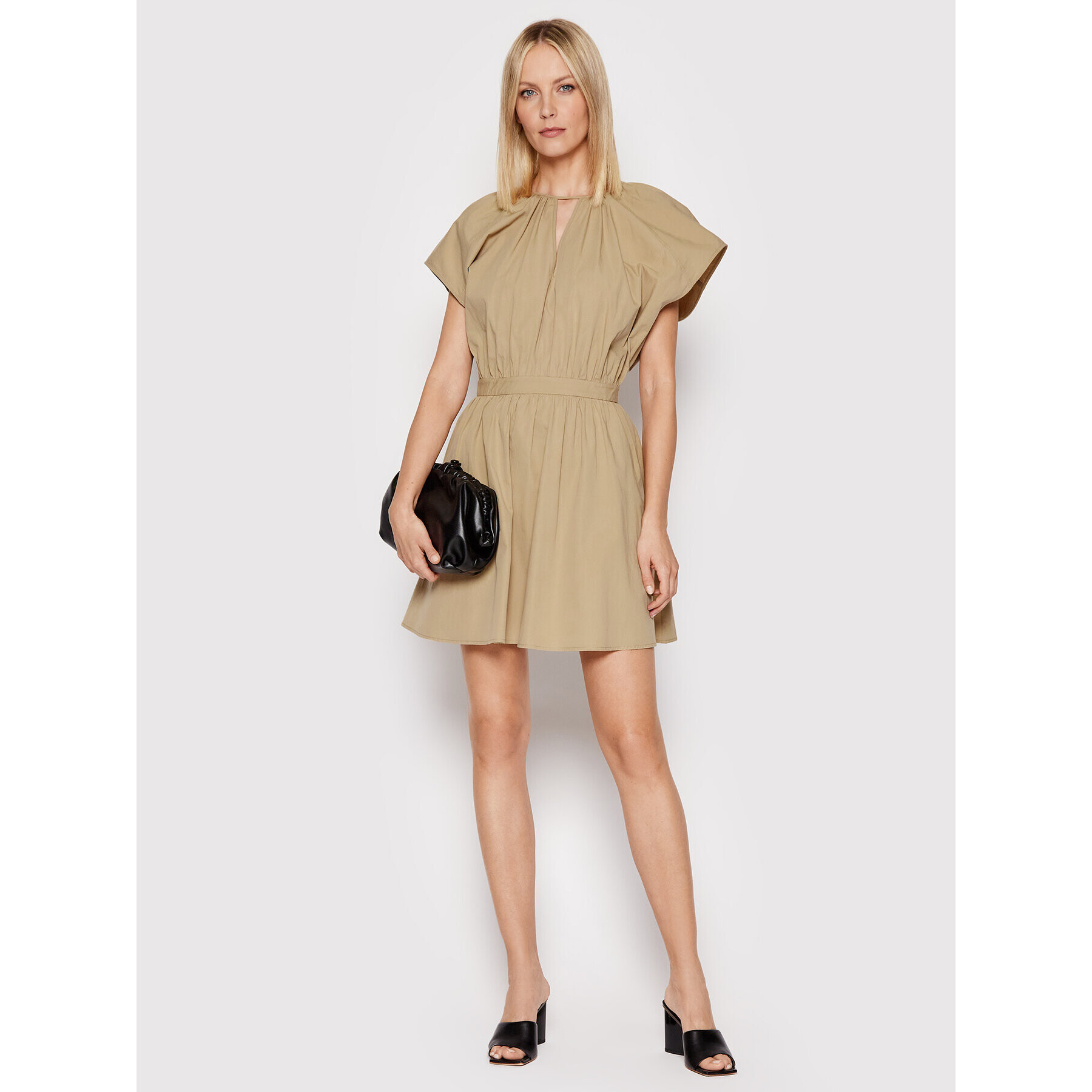 TWINSET Ежедневна рокля 221TT2080 Бежов Regular Fit - Pepit.bg