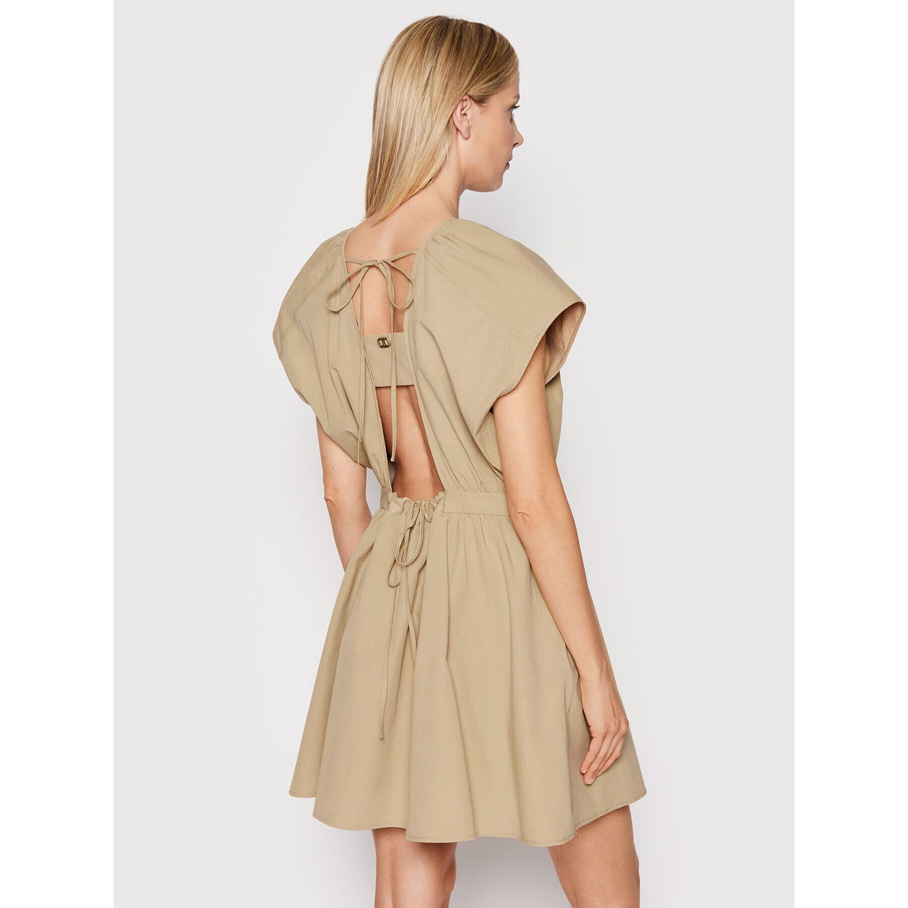 TWINSET Ежедневна рокля 221TT2080 Бежов Regular Fit - Pepit.bg