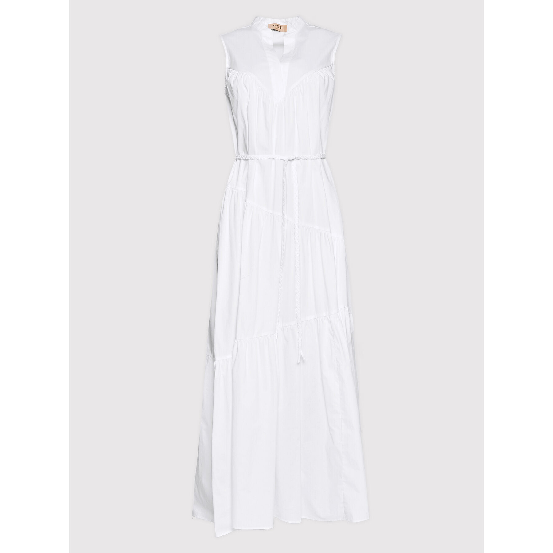 TWINSET Ежедневна рокля 221TT2086 Бял Relaxed Fit - Pepit.bg