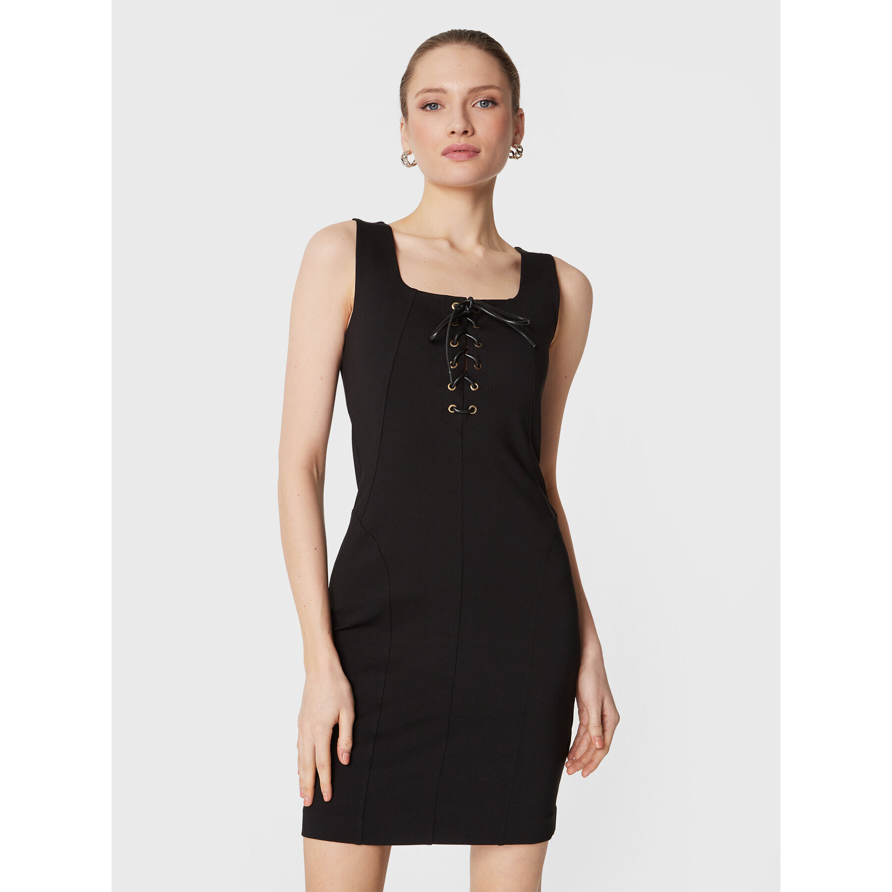 TWINSET Ежедневна рокля 231TP2122 Черен Slim Fit - Pepit.bg