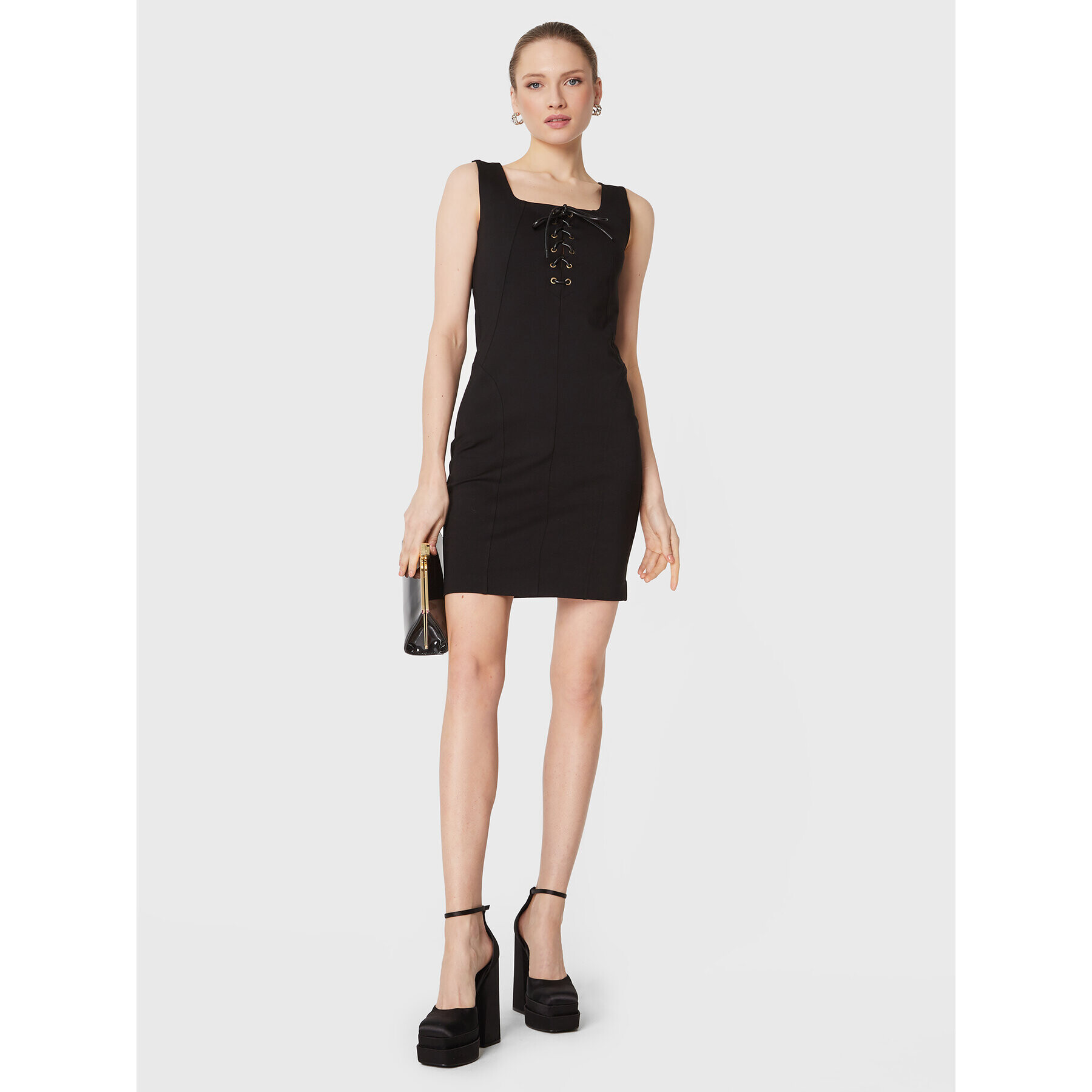 TWINSET Ежедневна рокля 231TP2122 Черен Slim Fit - Pepit.bg