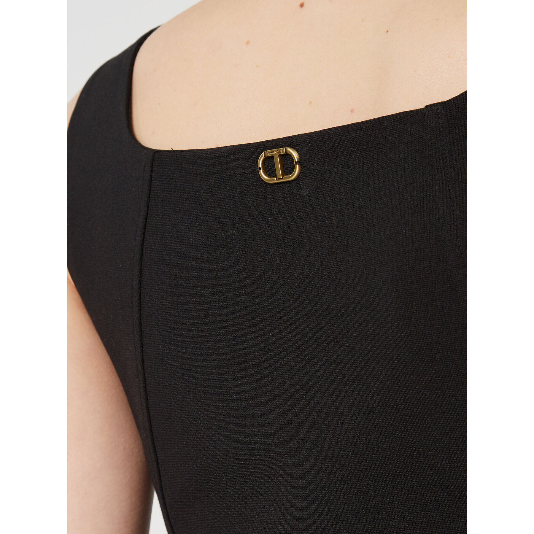 TWINSET Ежедневна рокля 231TP2122 Черен Slim Fit - Pepit.bg