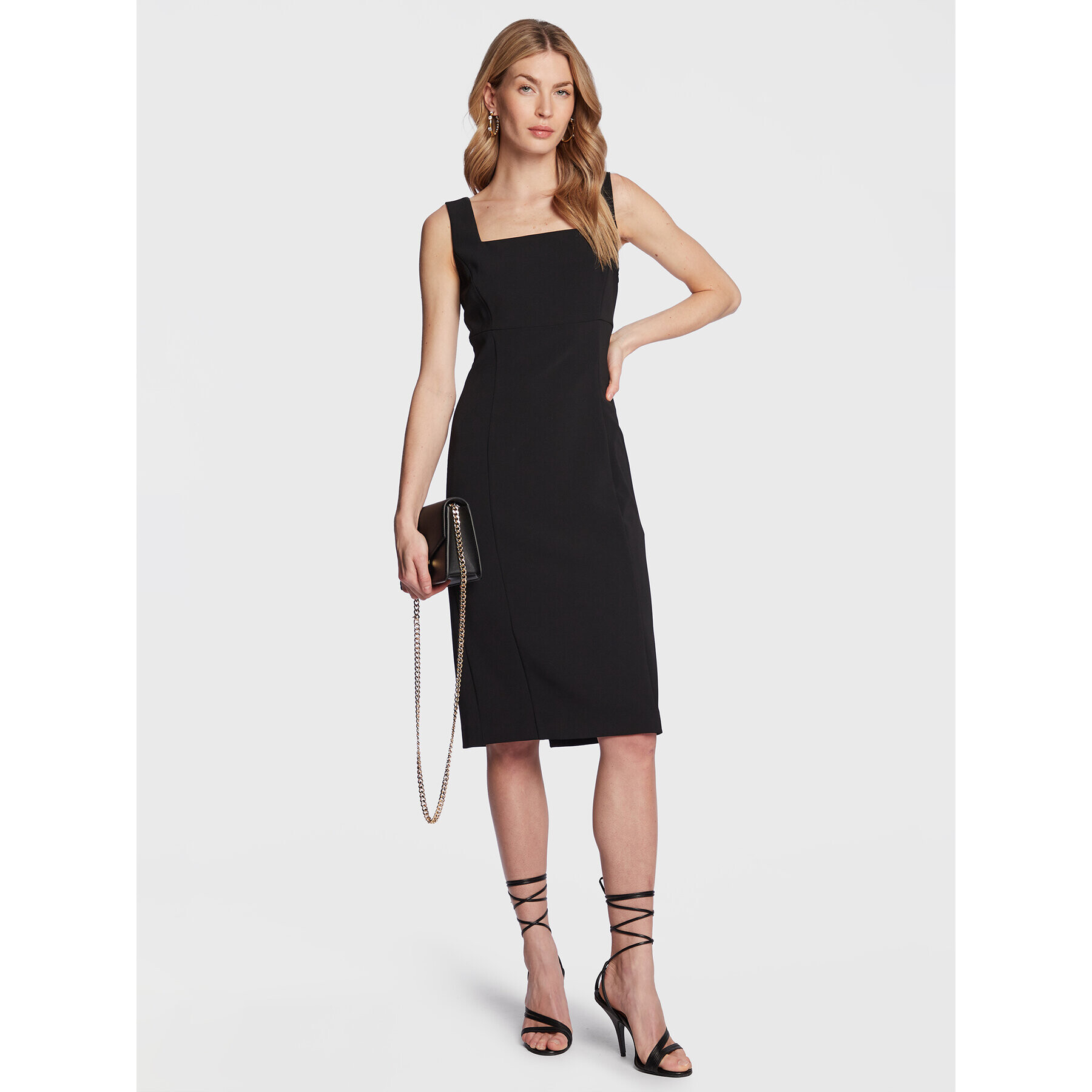 TWINSET Ежедневна рокля 231TP2771 Черен Regular Fit - Pepit.bg