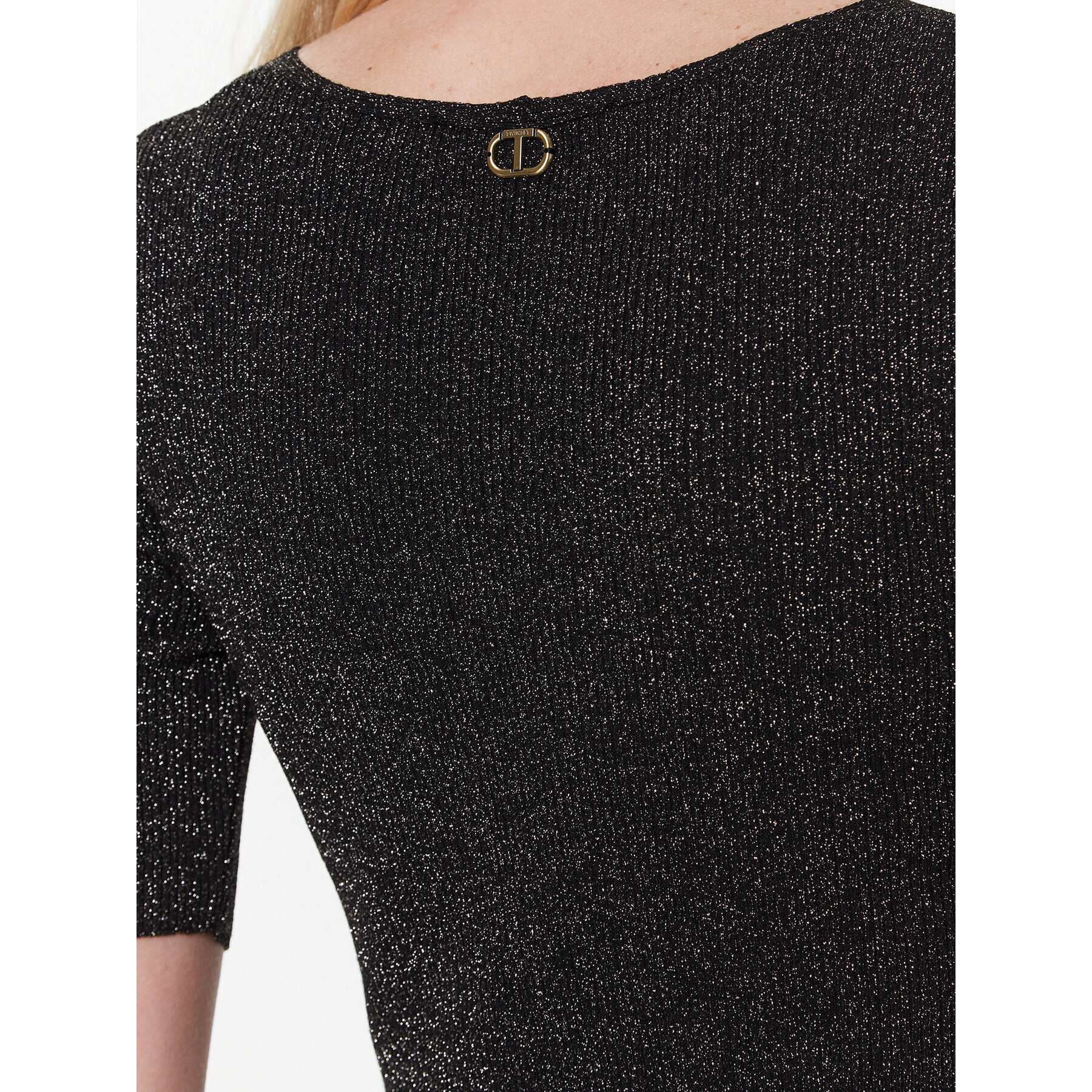 TWINSET Ежедневна рокля 231TP320A Черен Regular Fit - Pepit.bg