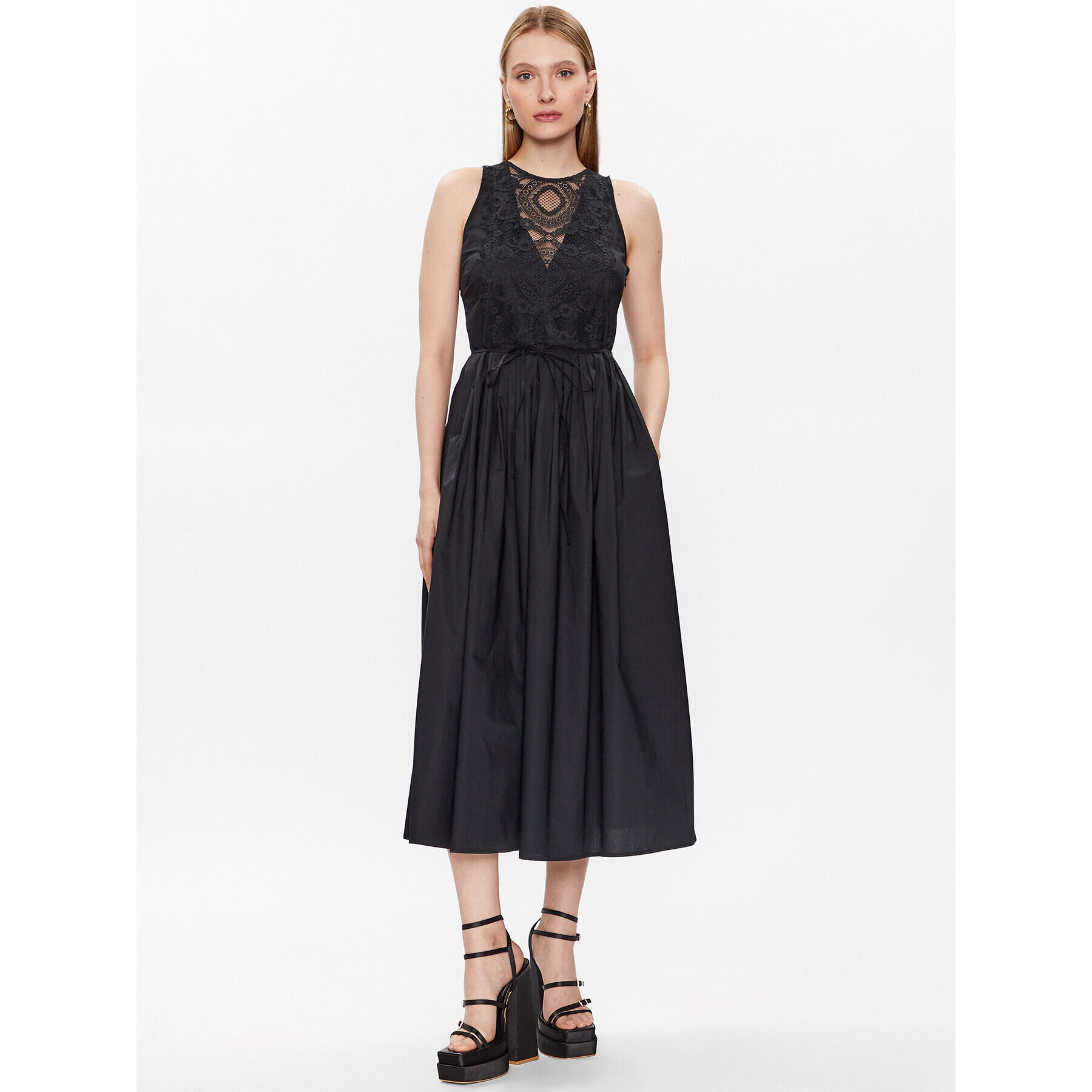 TWINSET Ежедневна рокля 231TT2080 Черен Regular Fit - Pepit.bg
