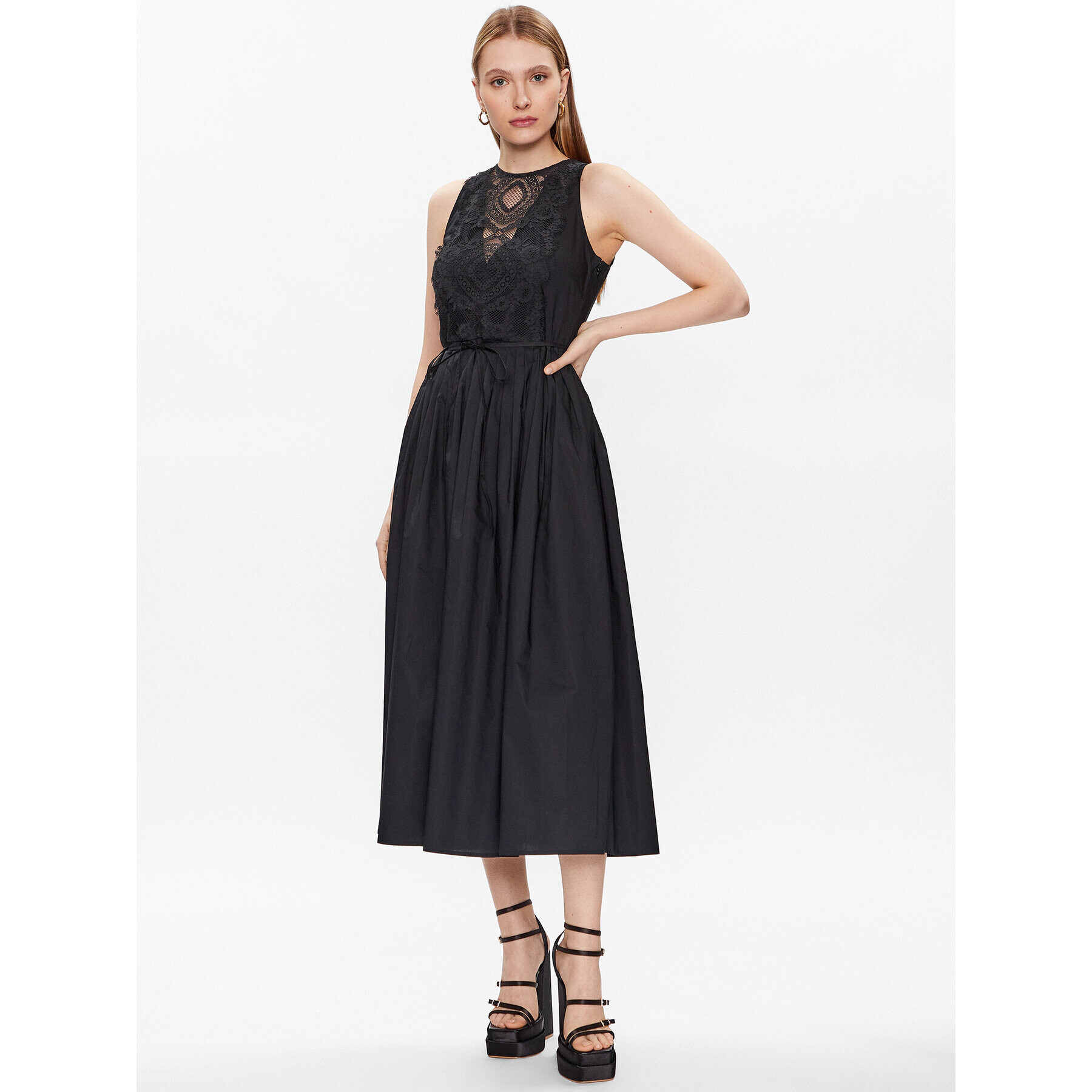 TWINSET Ежедневна рокля 231TT2080 Черен Regular Fit - Pepit.bg