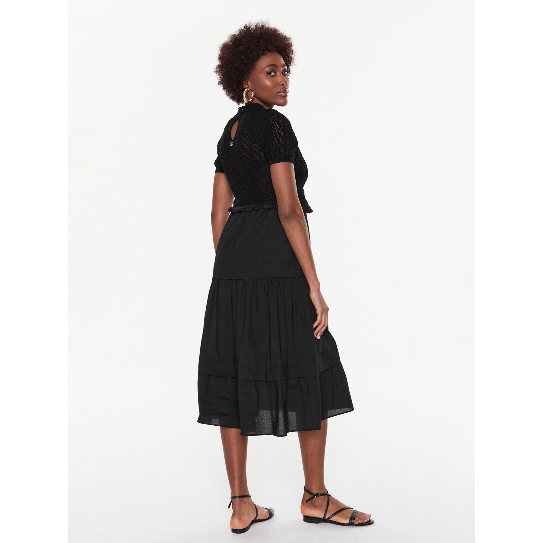 TWINSET Ежедневна рокля 231TT3081 Черен Regular Fit - Pepit.bg