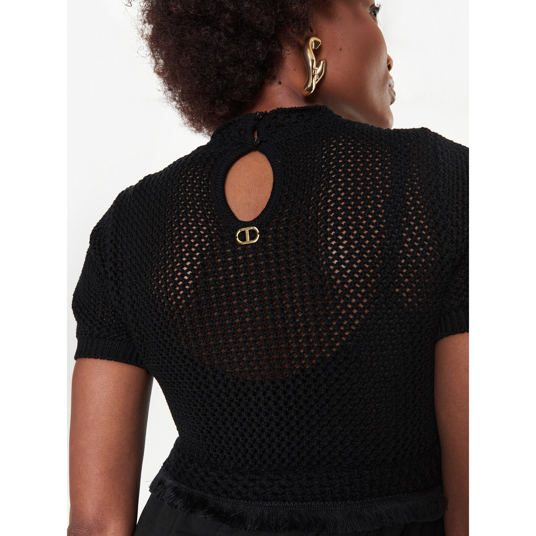 TWINSET Ежедневна рокля 231TT3081 Черен Regular Fit - Pepit.bg