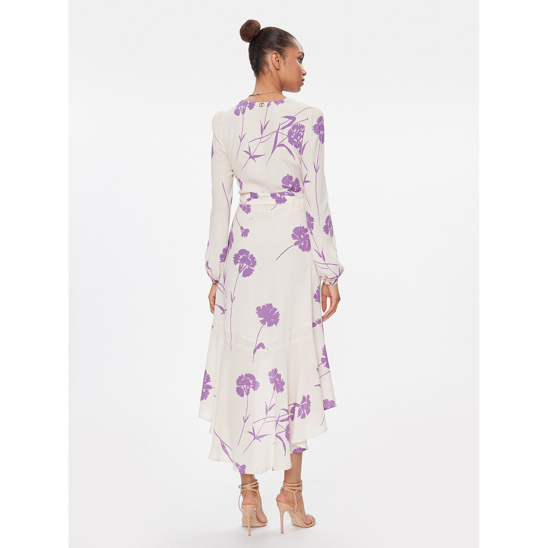 TWINSET Ежедневна рокля 241TP2602 Екрю Regular Fit - Pepit.bg