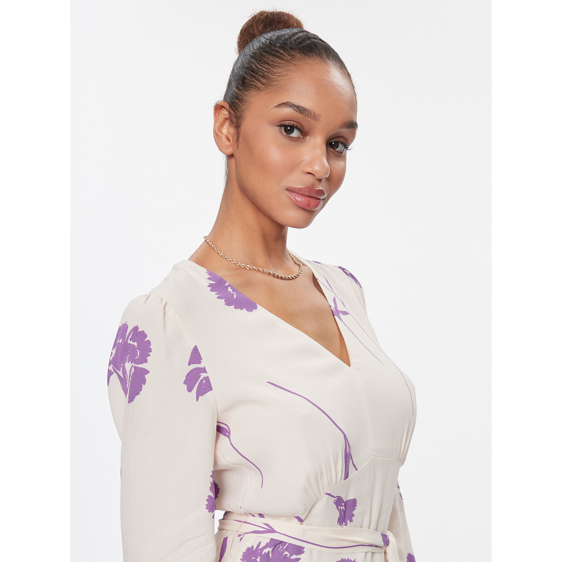TWINSET Ежедневна рокля 241TP2602 Екрю Regular Fit - Pepit.bg