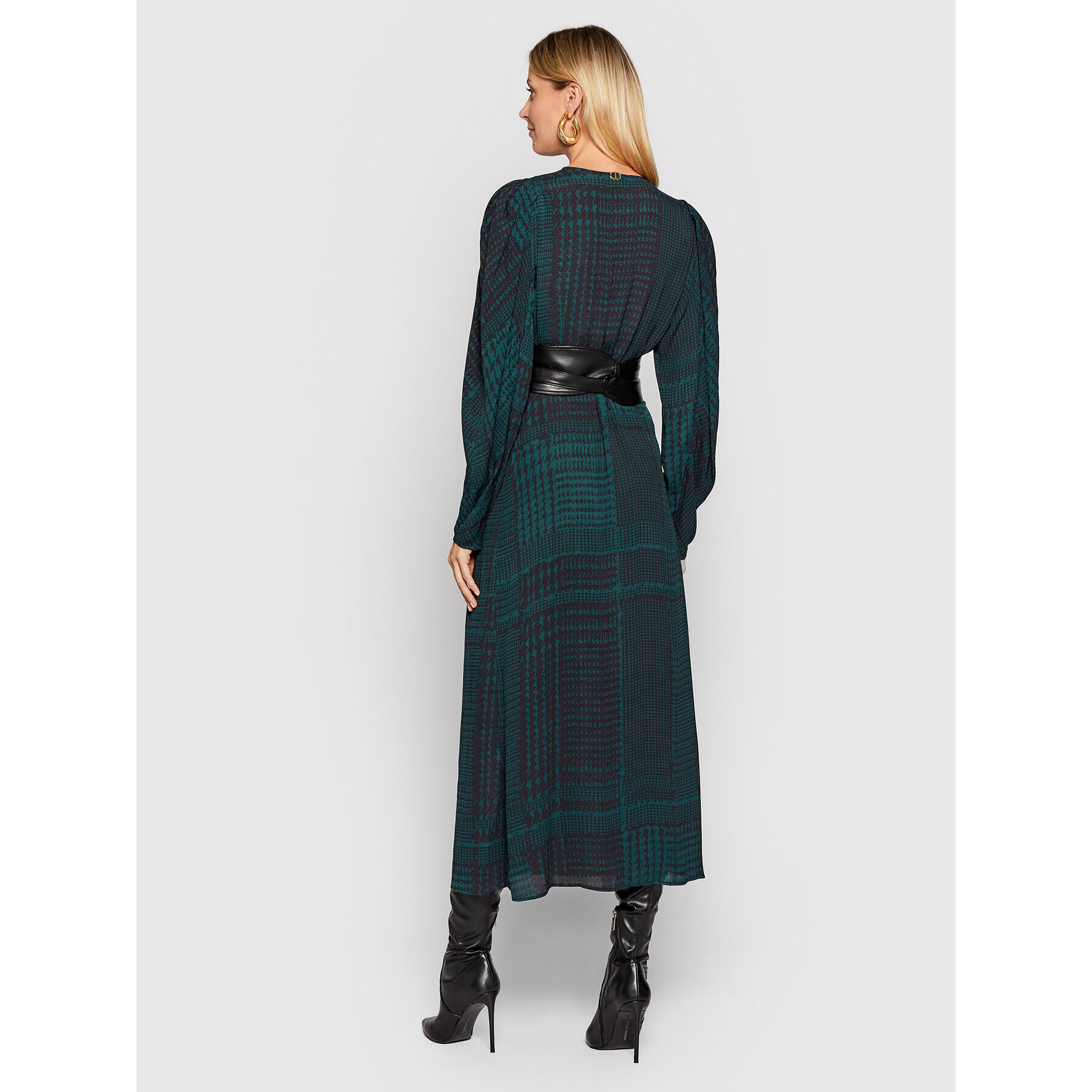 TWINSET Ежедневна рокля 212TT234A Зелен Regular Fit - Pepit.bg