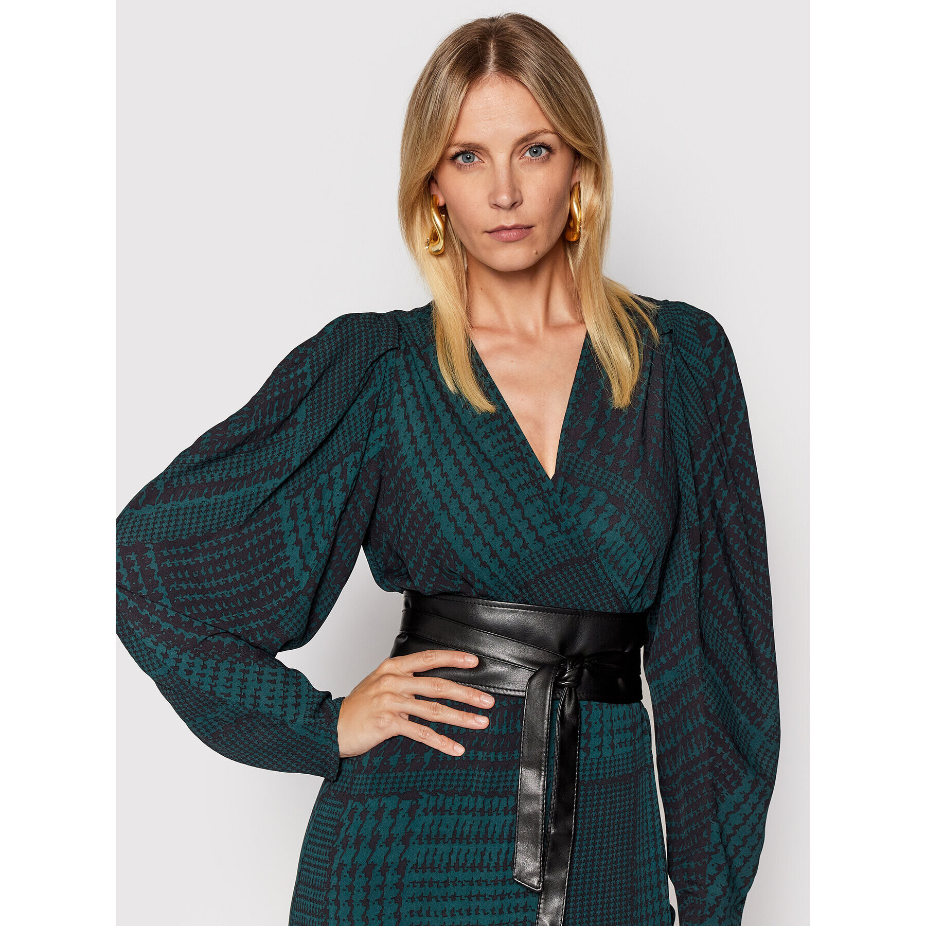 TWINSET Ежедневна рокля 212TT234A Зелен Regular Fit - Pepit.bg