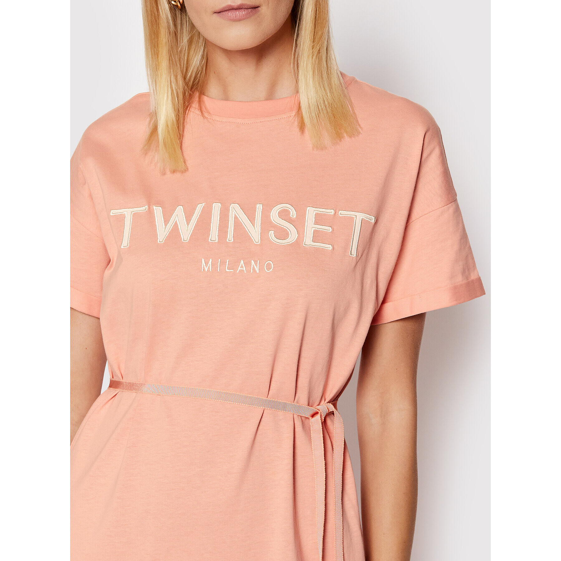 TWINSET Ежедневна рокля 221TP2541 Розов Regular Fit - Pepit.bg