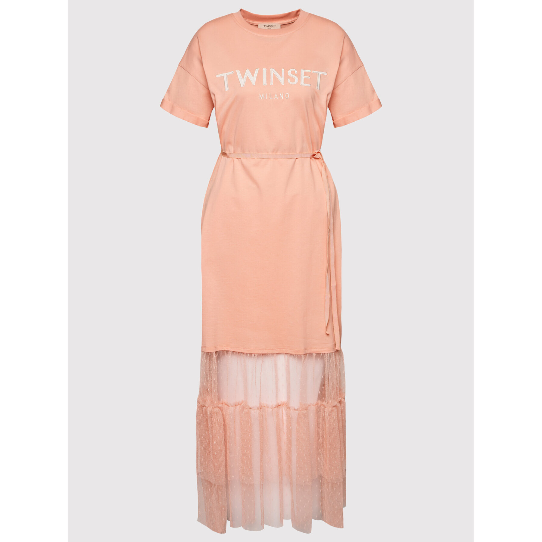 TWINSET Ежедневна рокля 221TP2541 Розов Regular Fit - Pepit.bg