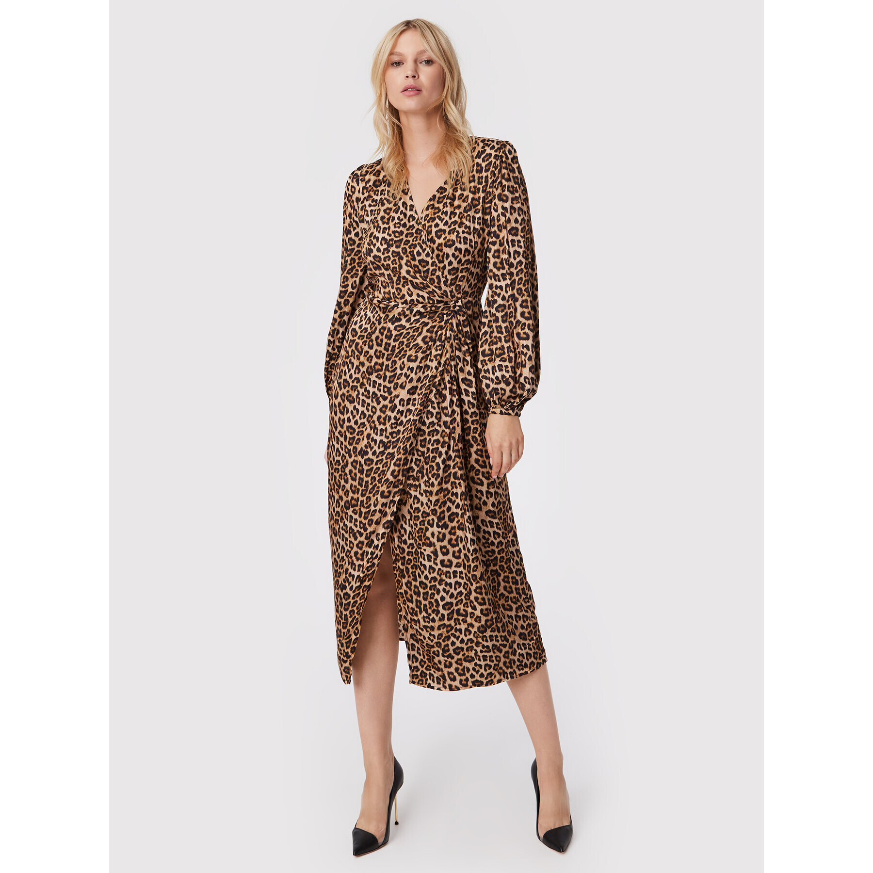 TWINSET Ежедневна рокля 222TP2702 Кафяв Regular Fit - Pepit.bg