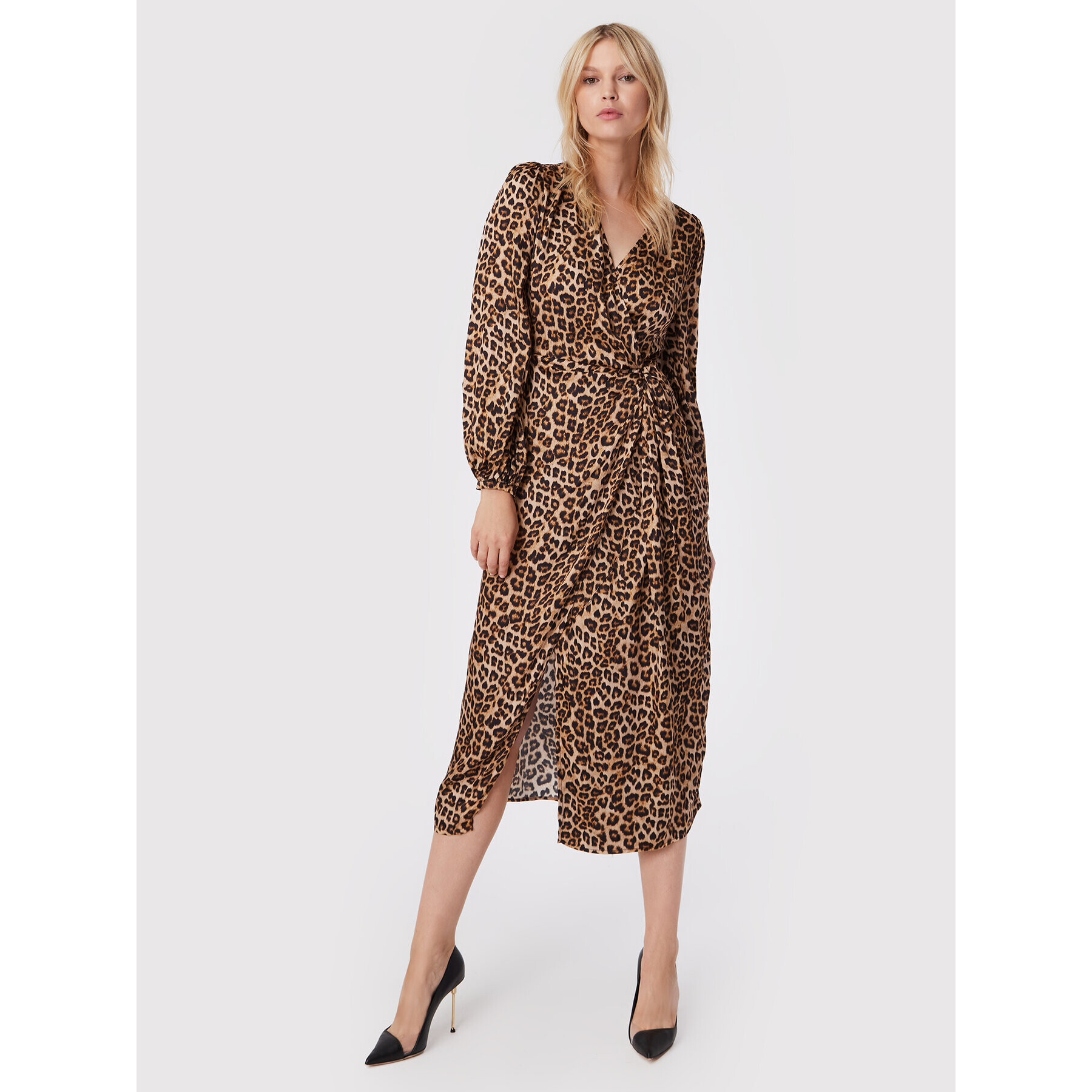 TWINSET Ежедневна рокля 222TP2702 Кафяв Regular Fit - Pepit.bg