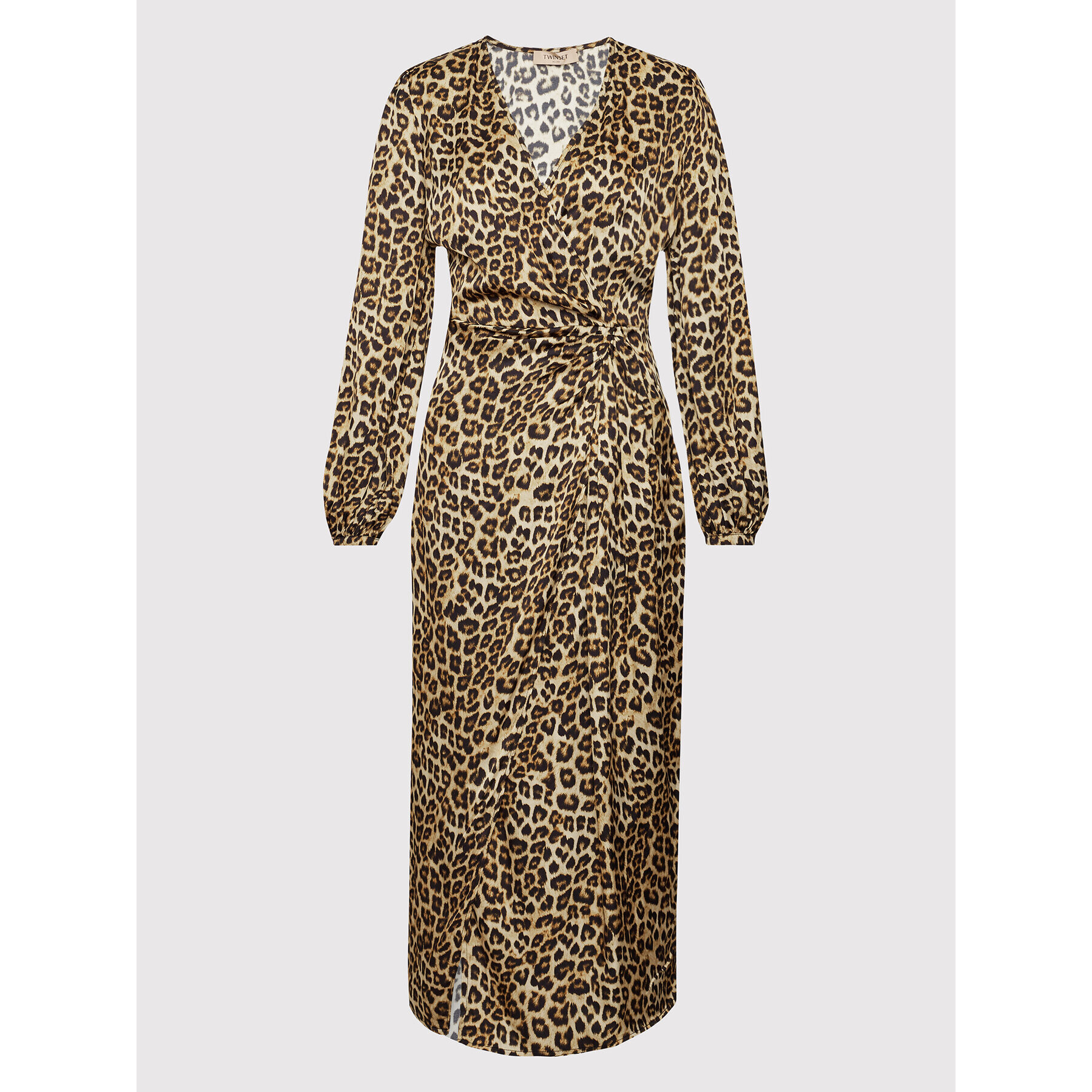 TWINSET Ежедневна рокля 222TP2702 Кафяв Regular Fit - Pepit.bg