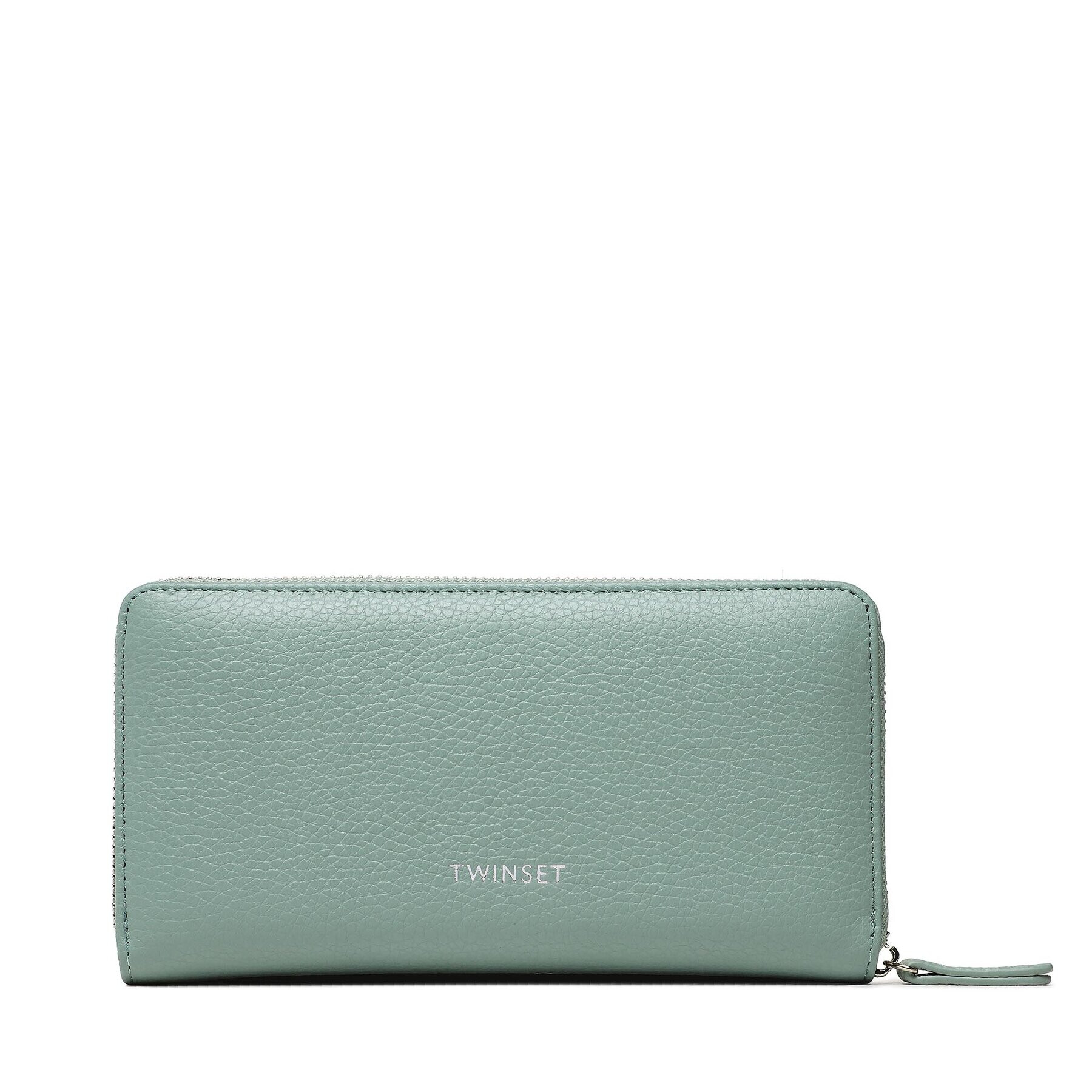 TWINSET Голям дамски портфейл 231TB7237 Зелен - Pepit.bg