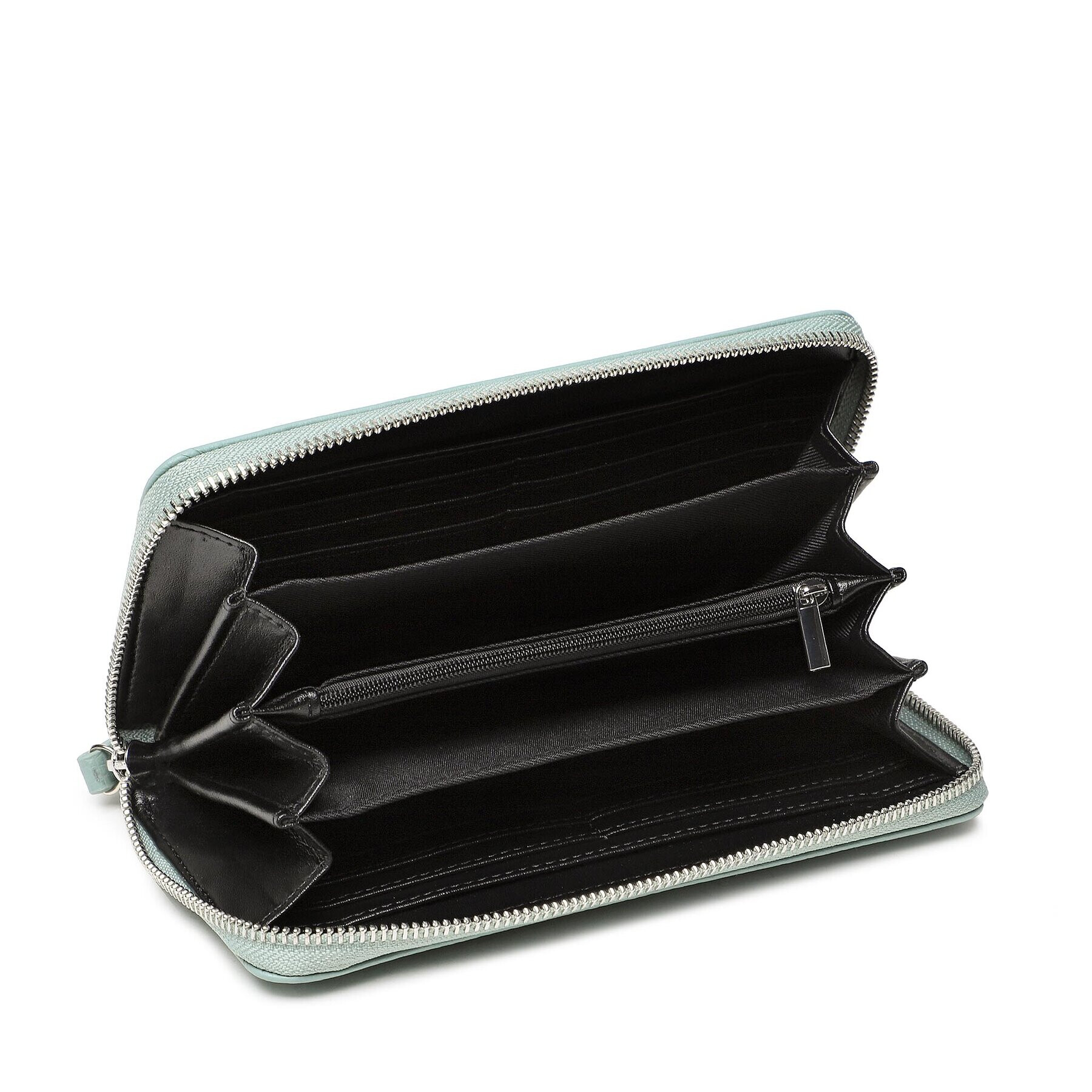 TWINSET Голям дамски портфейл 231TB7237 Зелен - Pepit.bg
