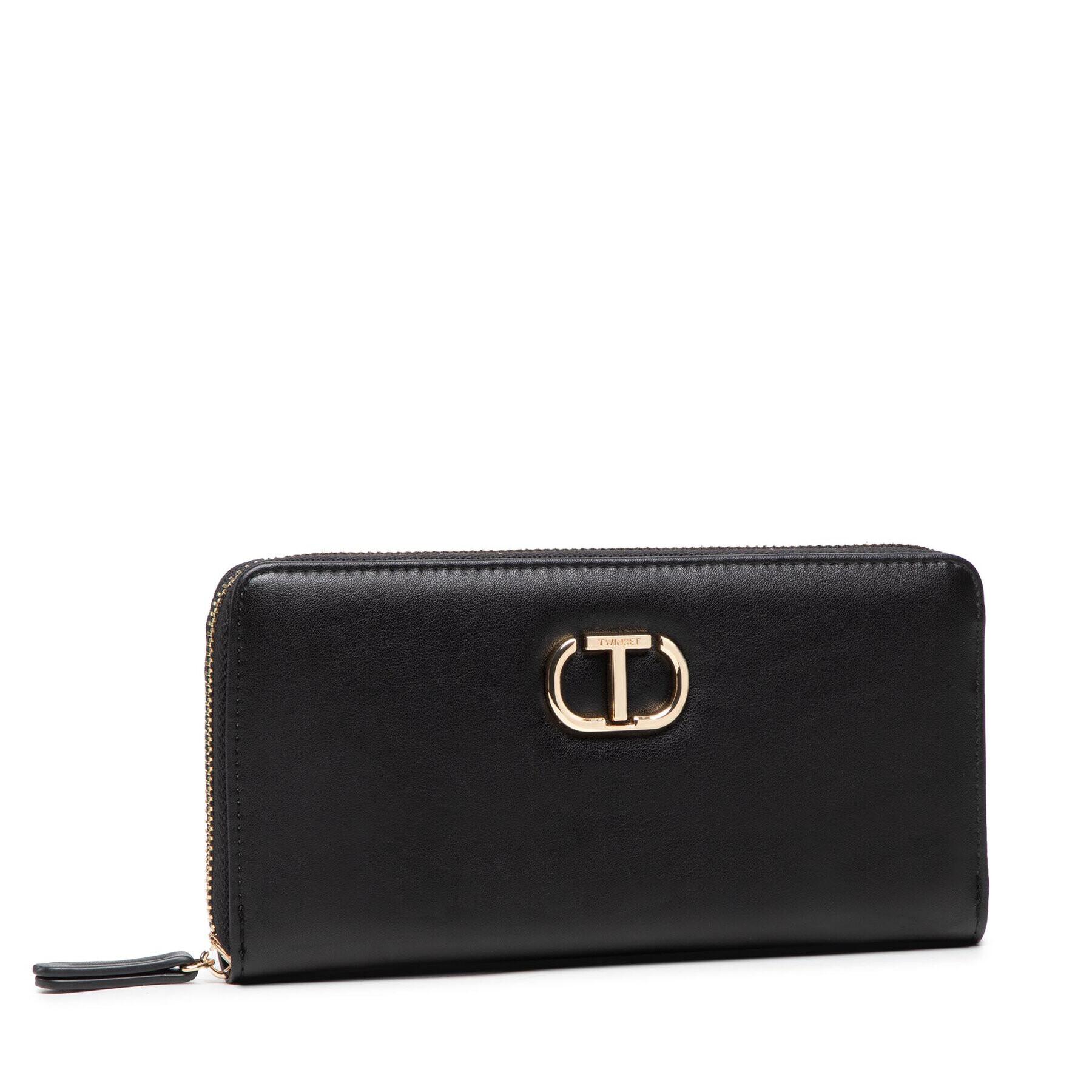TWINSET Голям дамски портфейл 221TD8277 Черен - Pepit.bg
