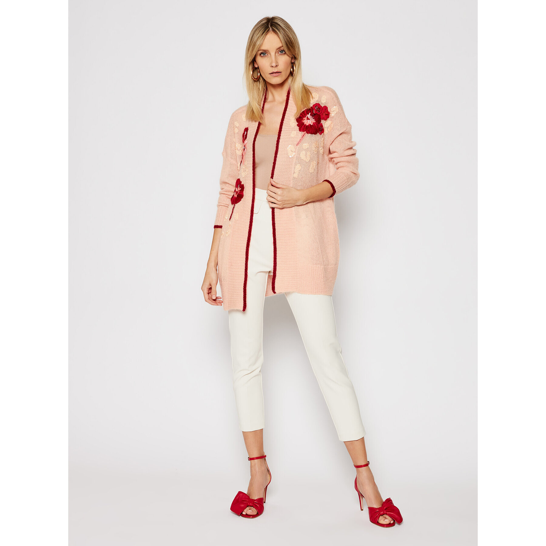 TWINSET Кардиган 202TP3431 Оранжев Regular Fit - Pepit.bg
