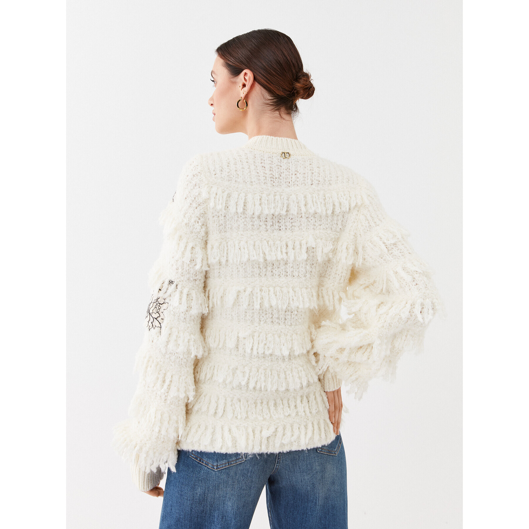 TWINSET Кардиган 232TP3130 Екрю Regular Fit - Pepit.bg