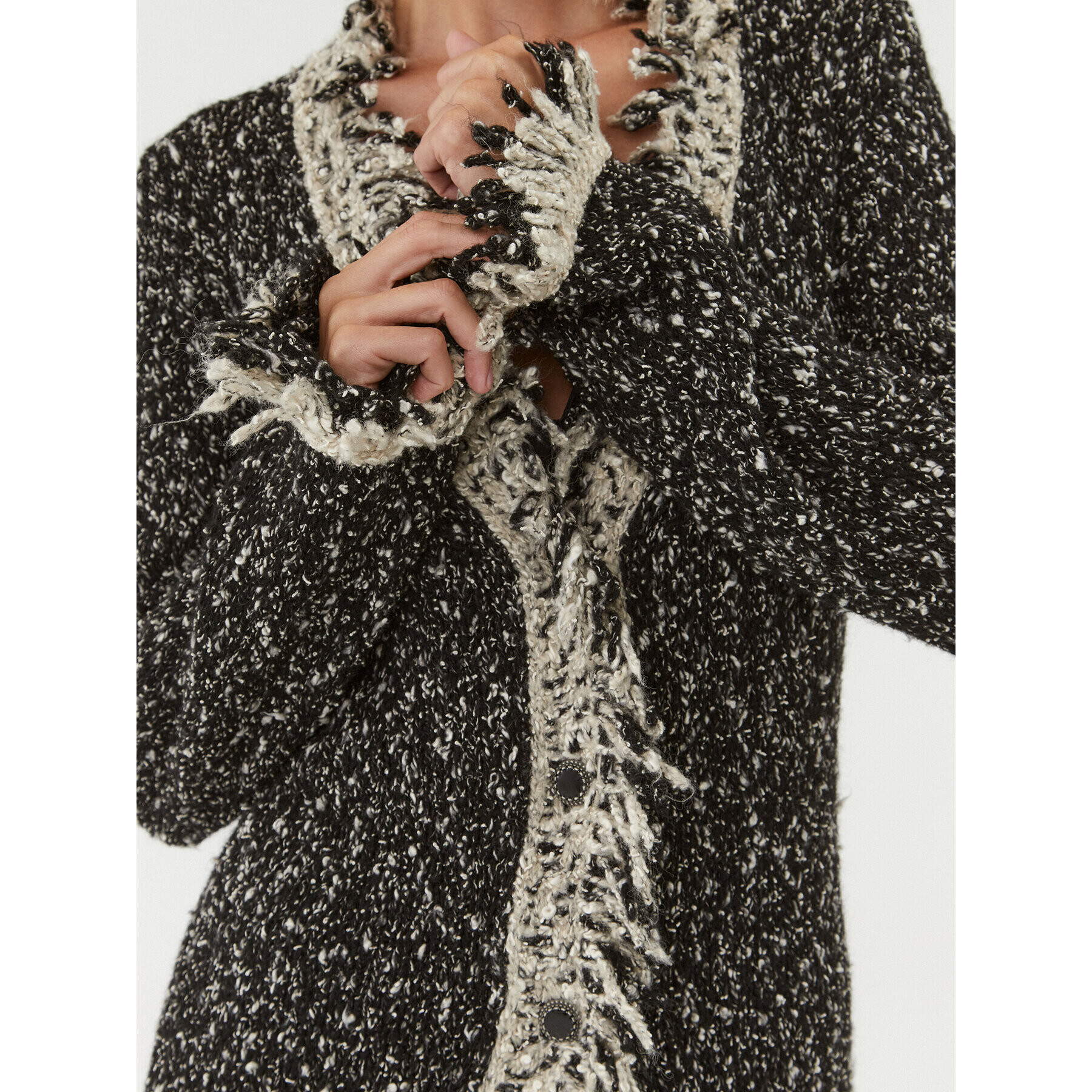 TWINSET Кардиган 232TT3362 Черен Regular Fit - Pepit.bg