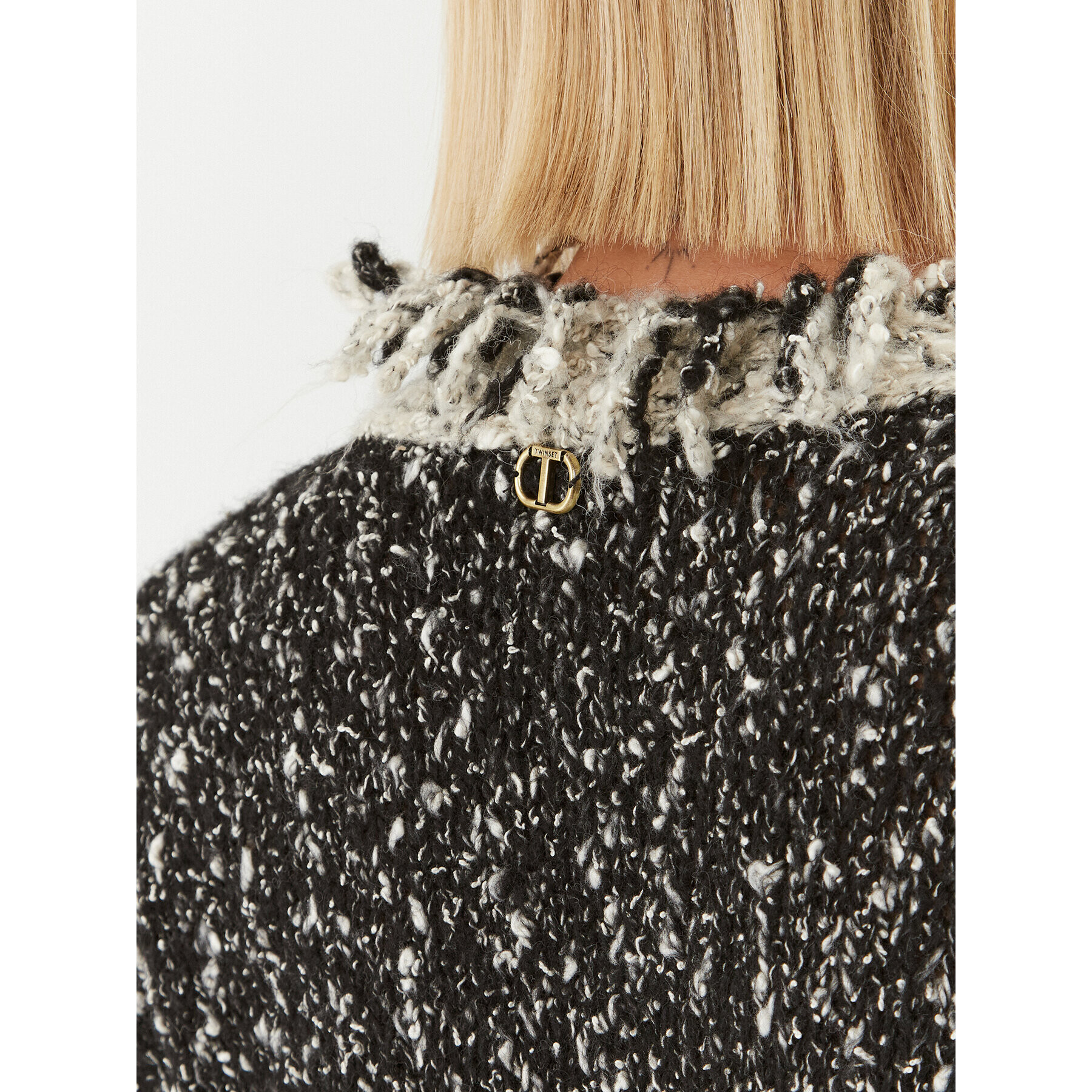 TWINSET Кардиган 232TT3362 Черен Regular Fit - Pepit.bg