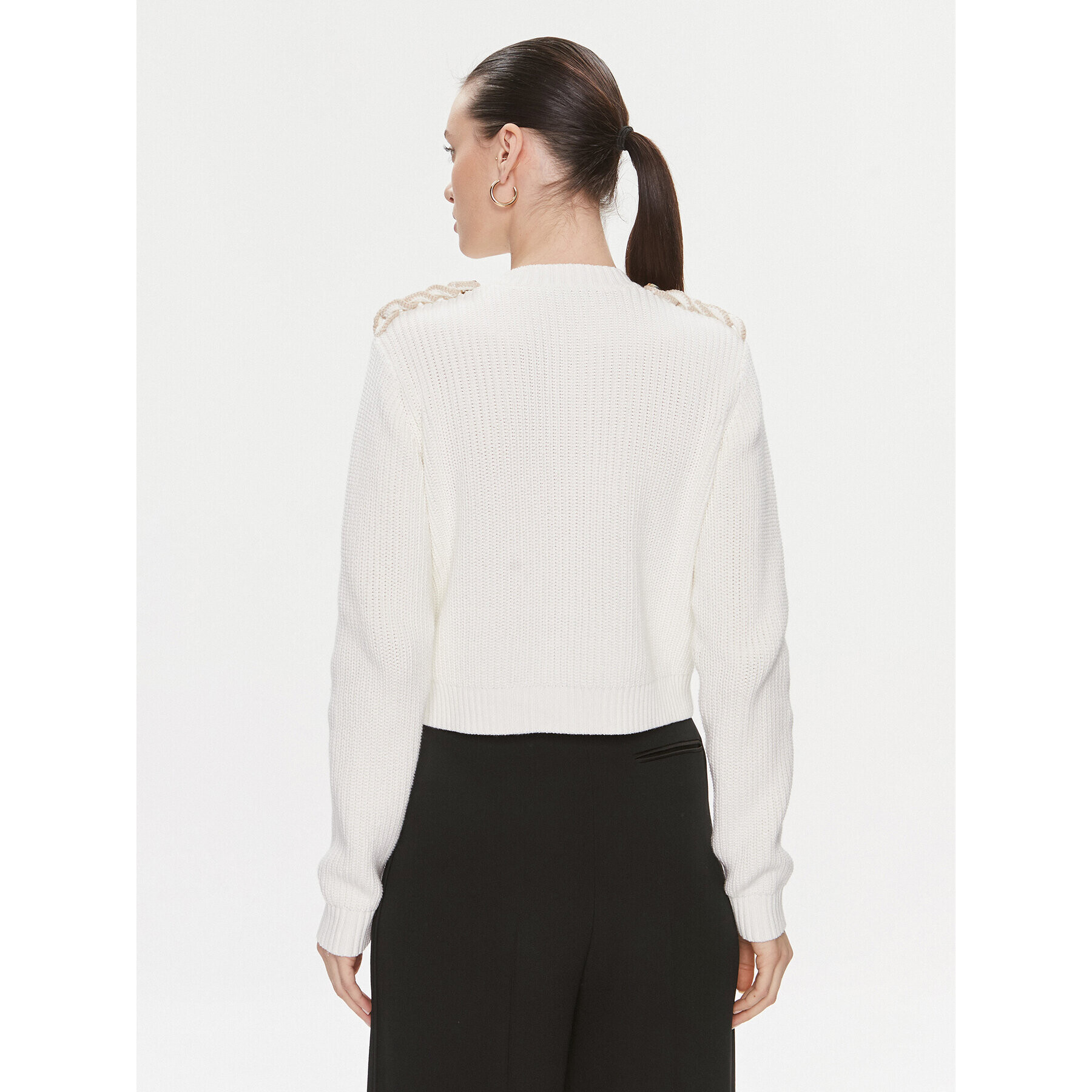 TWINSET Кардиган 241TP3111 Екрю Regular Fit - Pepit.bg