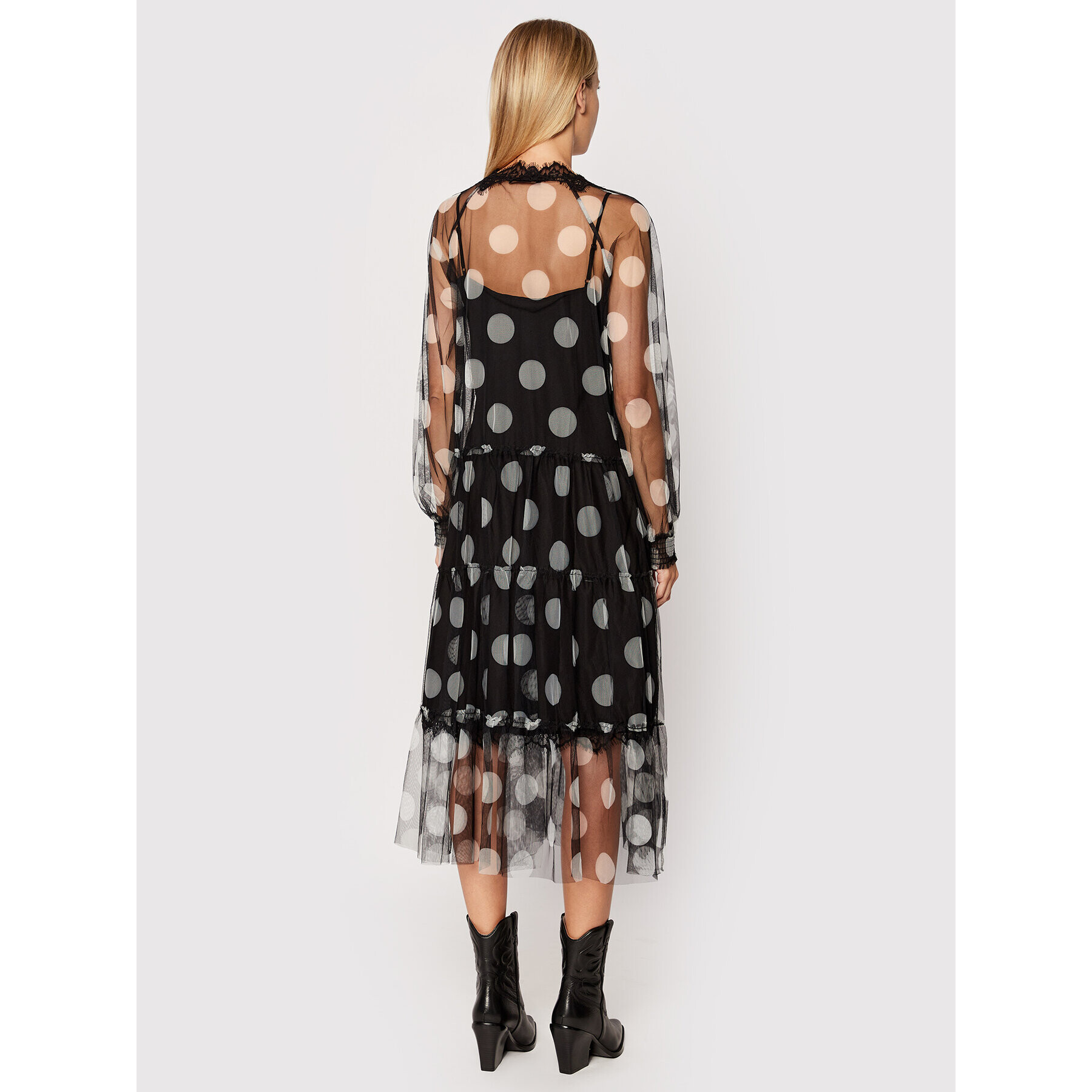 TWINSET Коктейлна рокля 222AP2580 Черен Regular Fit - Pepit.bg