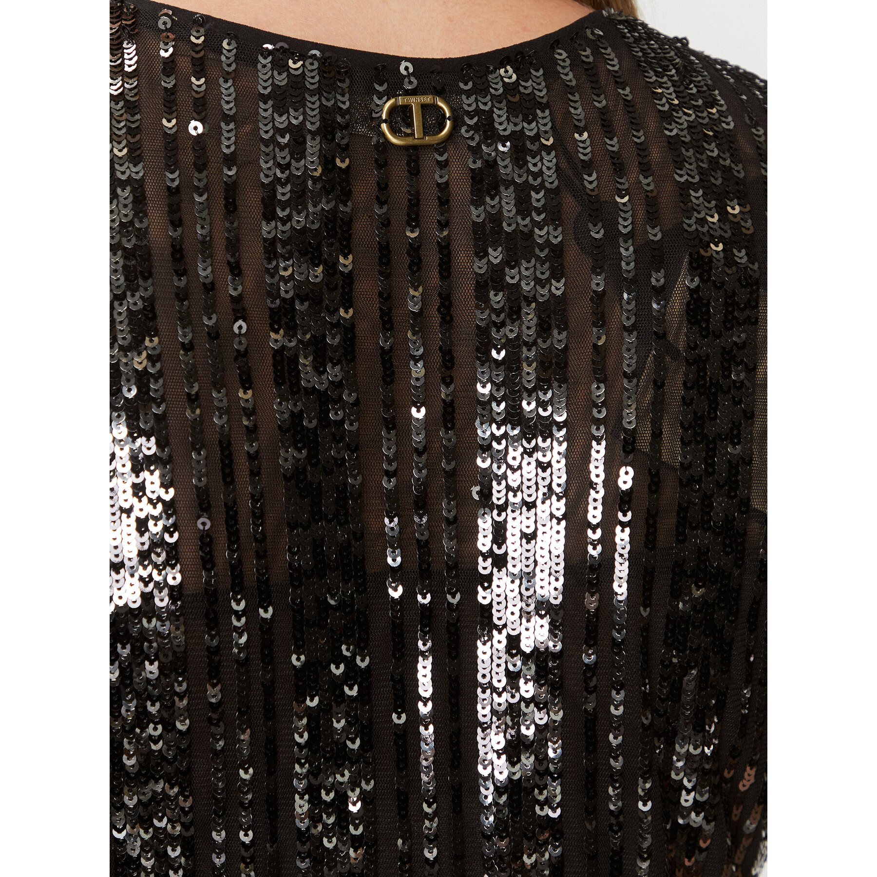 TWINSET Коктейлна рокля 232TT2050 Черен Regular Fit - Pepit.bg