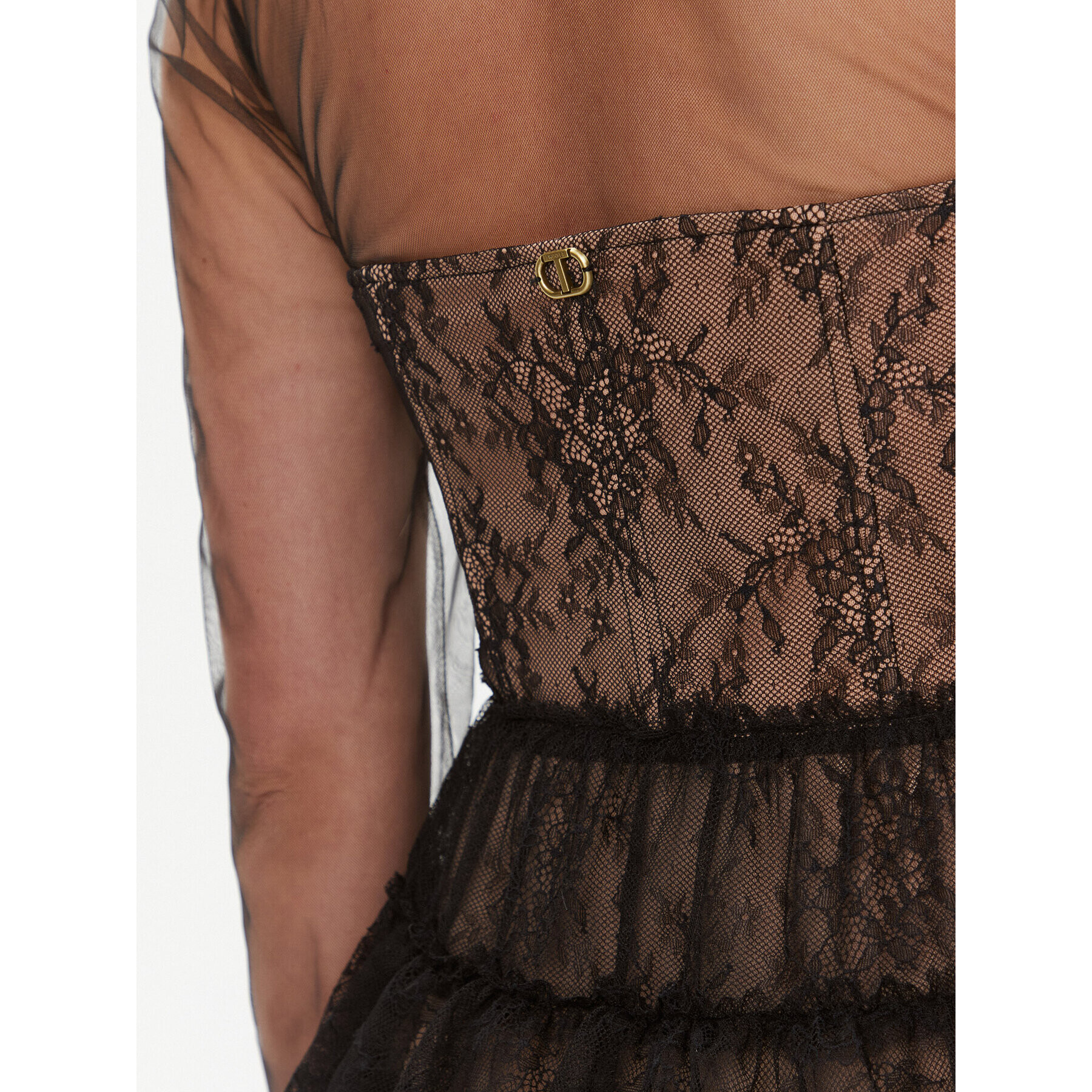 TWINSET Коктейлна рокля 232TT2071 Черен Regular Fit - Pepit.bg