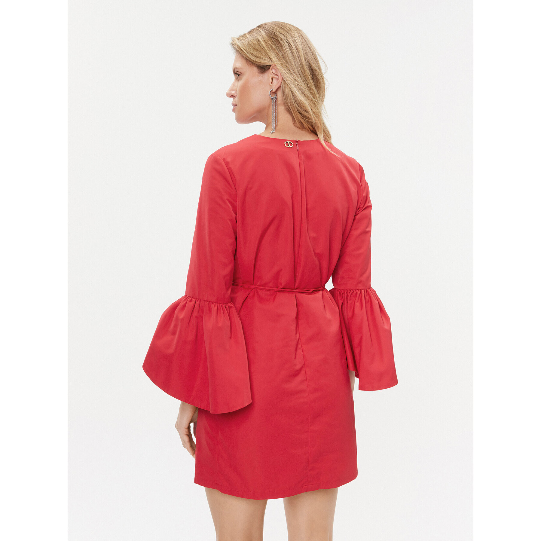 TWINSET Коктейлна рокля 232TT2490 Червен Regular Fit - Pepit.bg