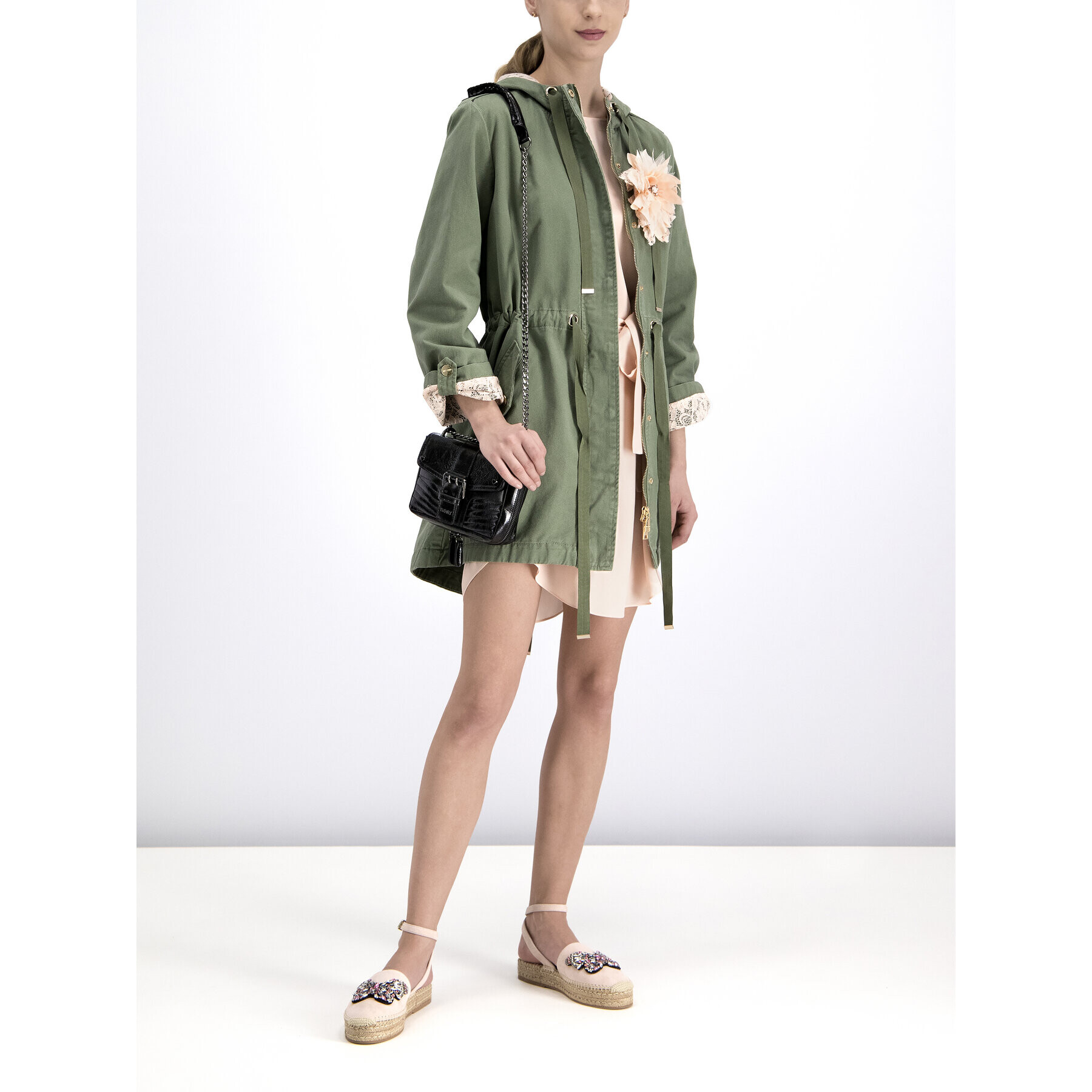 TWINSET Коктейлна рокля 191TT2074 Розов Regular Fit - Pepit.bg