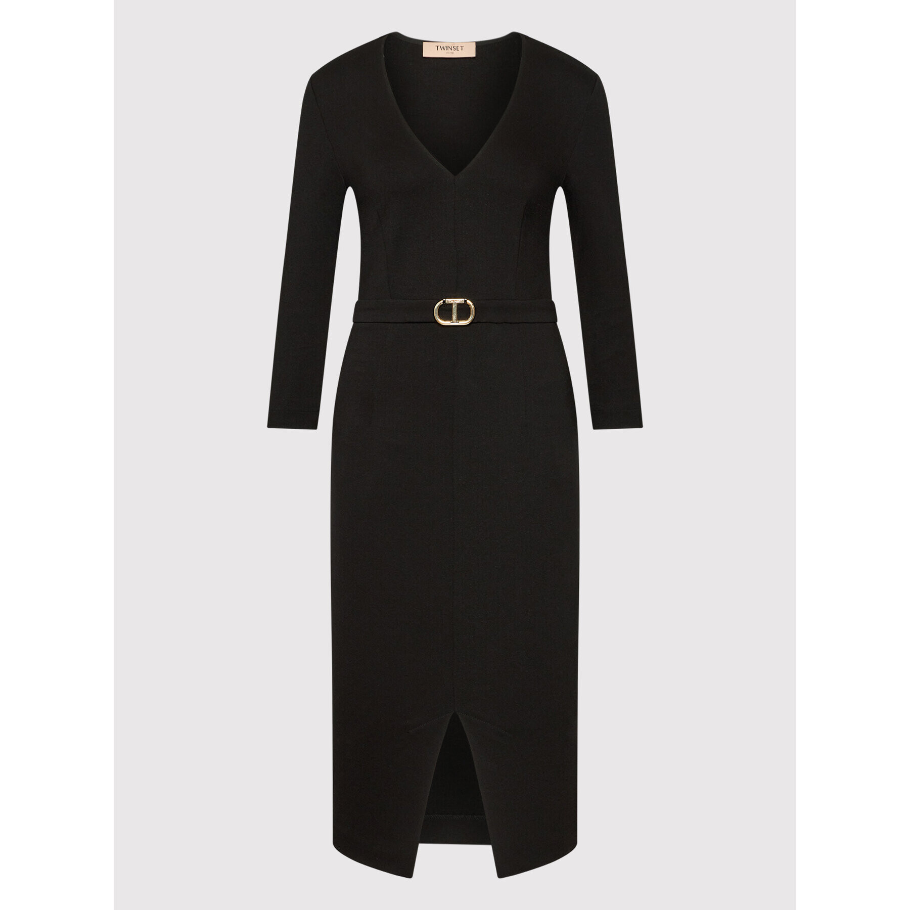 TWINSET Коктейлна рокля 222TP2412 Черен Regular Fit - Pepit.bg