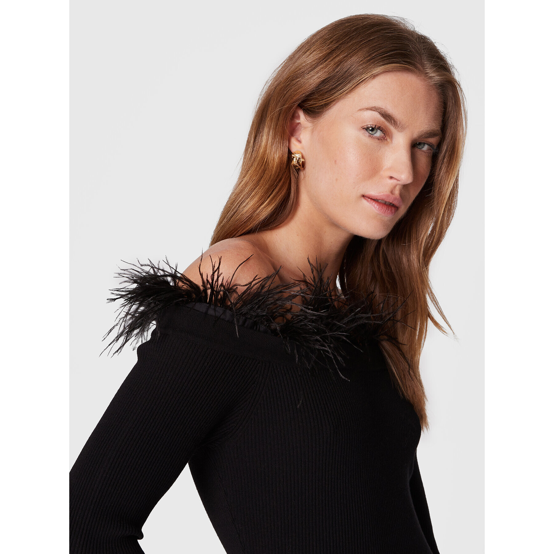 TWINSET Коктейлна рокля 222TP3042 Черен Slim Fit - Pepit.bg