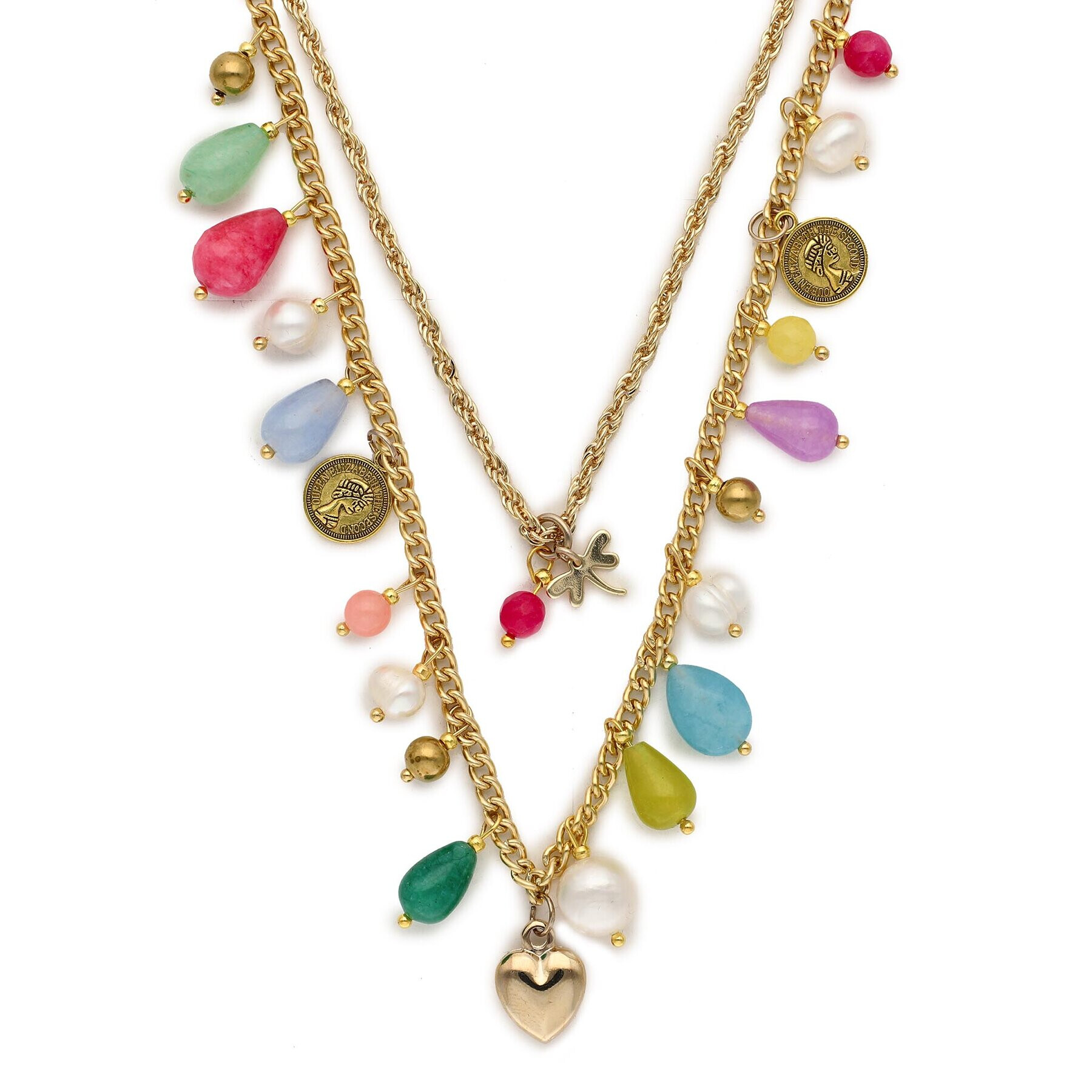 TWINSET Колие 231TO524B Златист - Pepit.bg