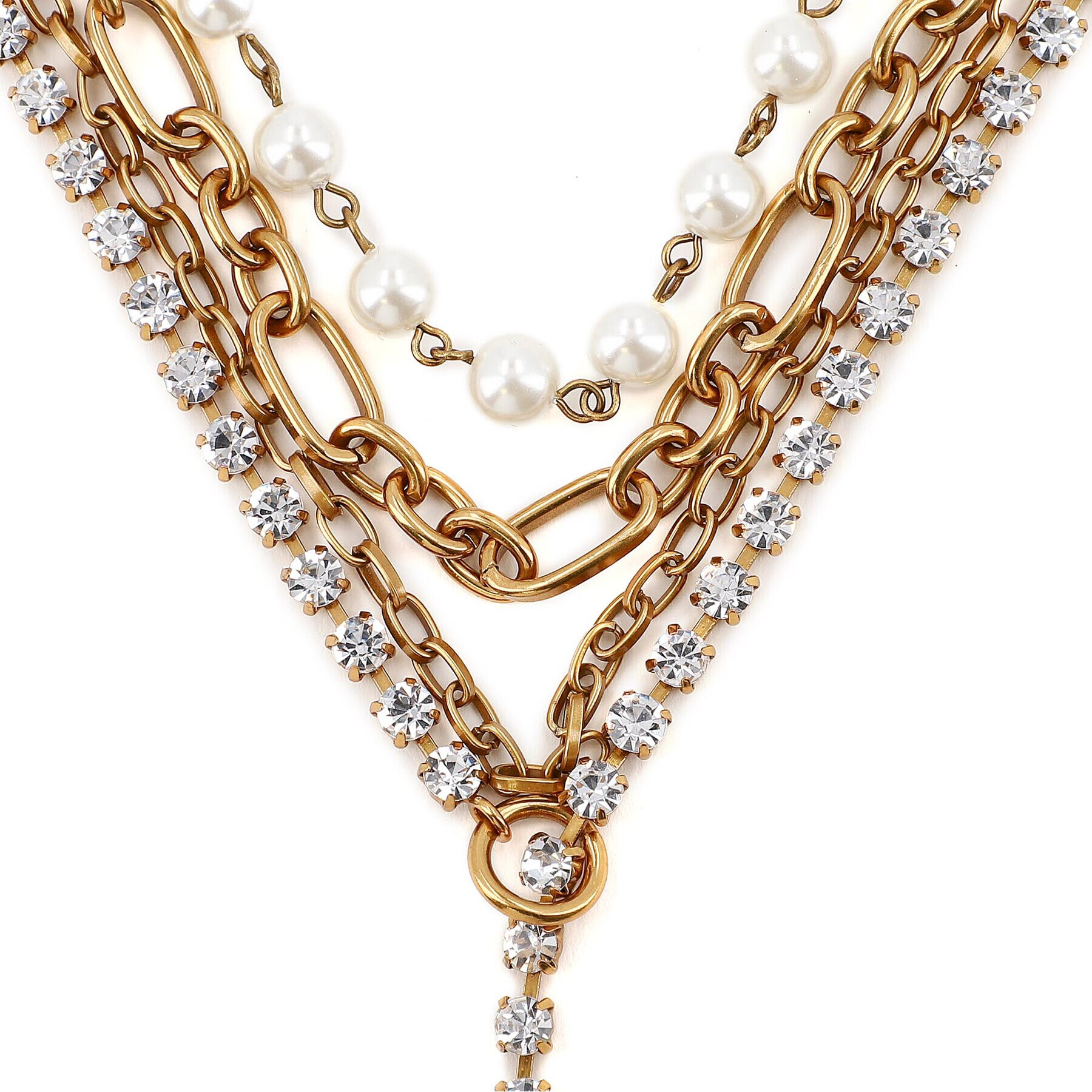 TWINSET Колие Collana 222TO5061 Златист - Pepit.bg