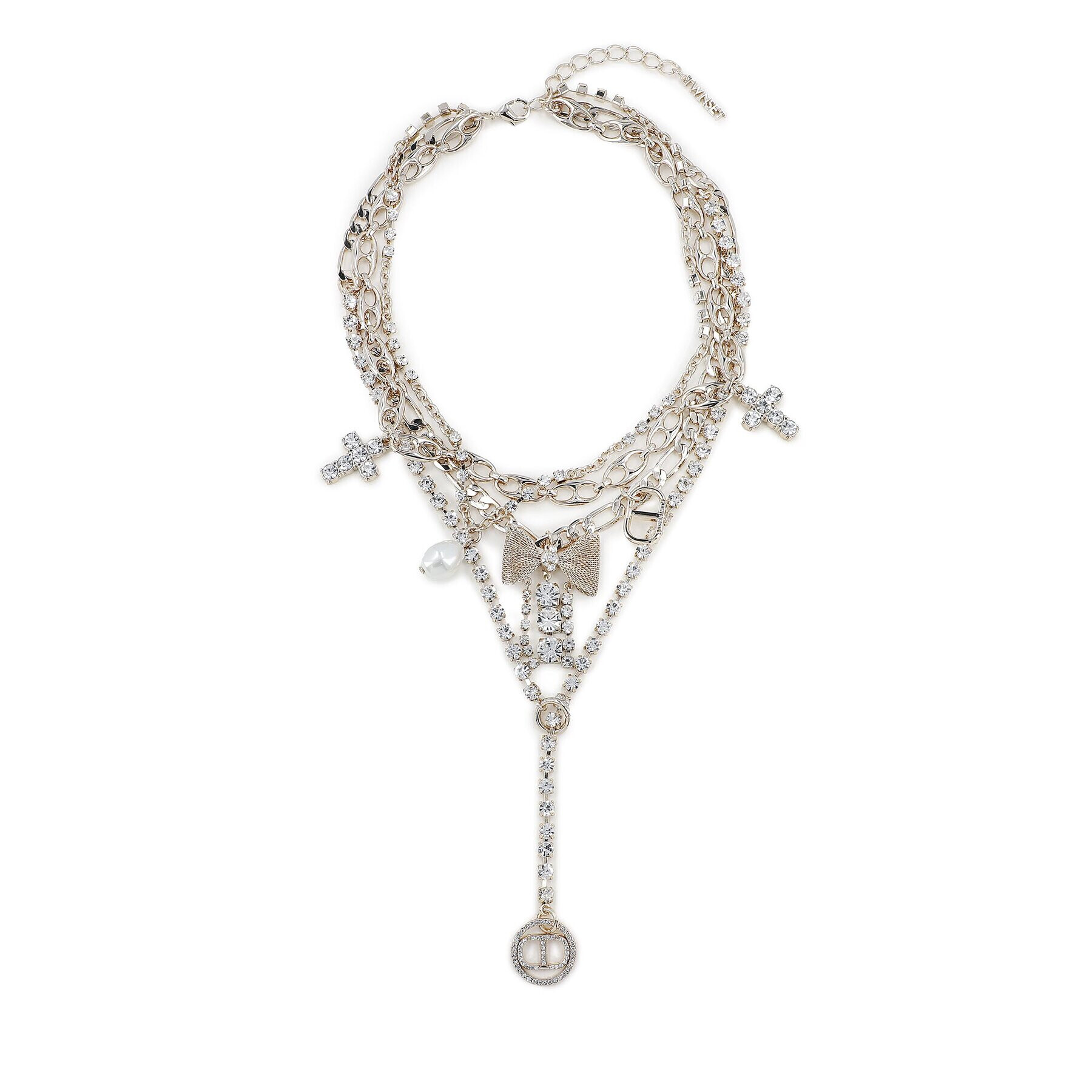 TWINSET Колие Collana 231TA4220 Сребрист - Pepit.bg