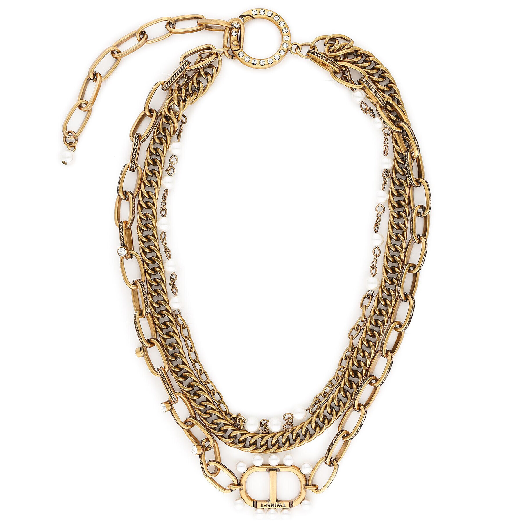 TWINSET Колие Girocollo 212TO506E Златист - Pepit.bg