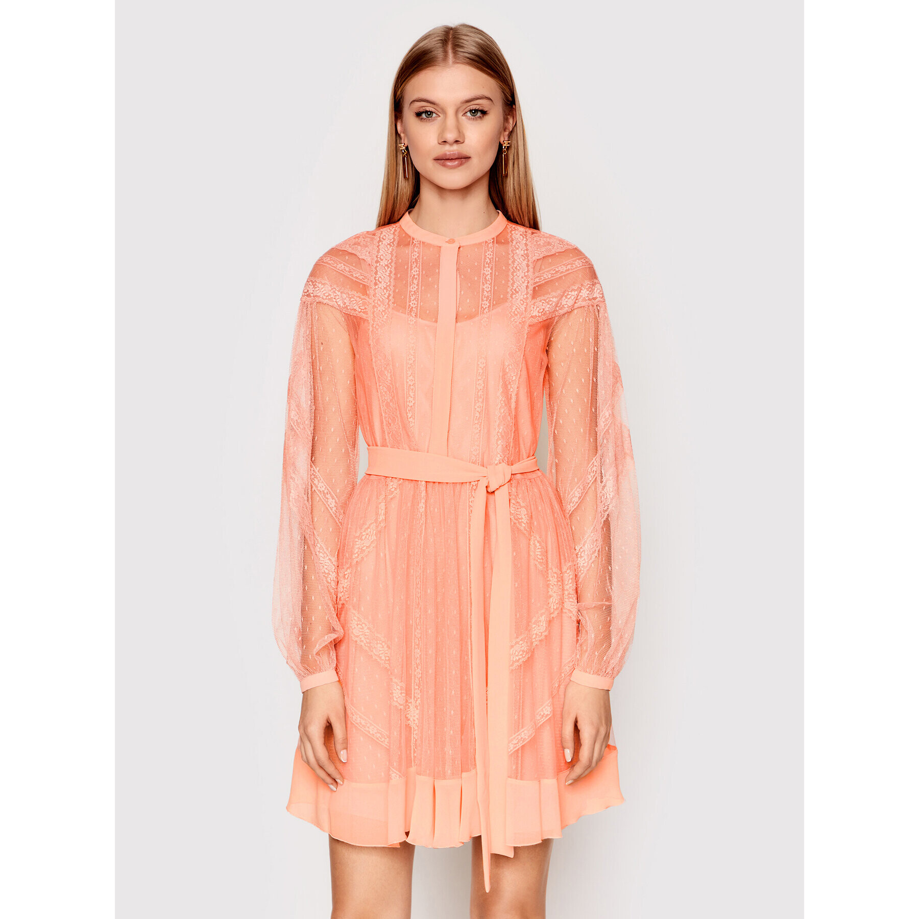 TWINSET Лятна рокля 221TP2171 Розов Regular Fit - Pepit.bg