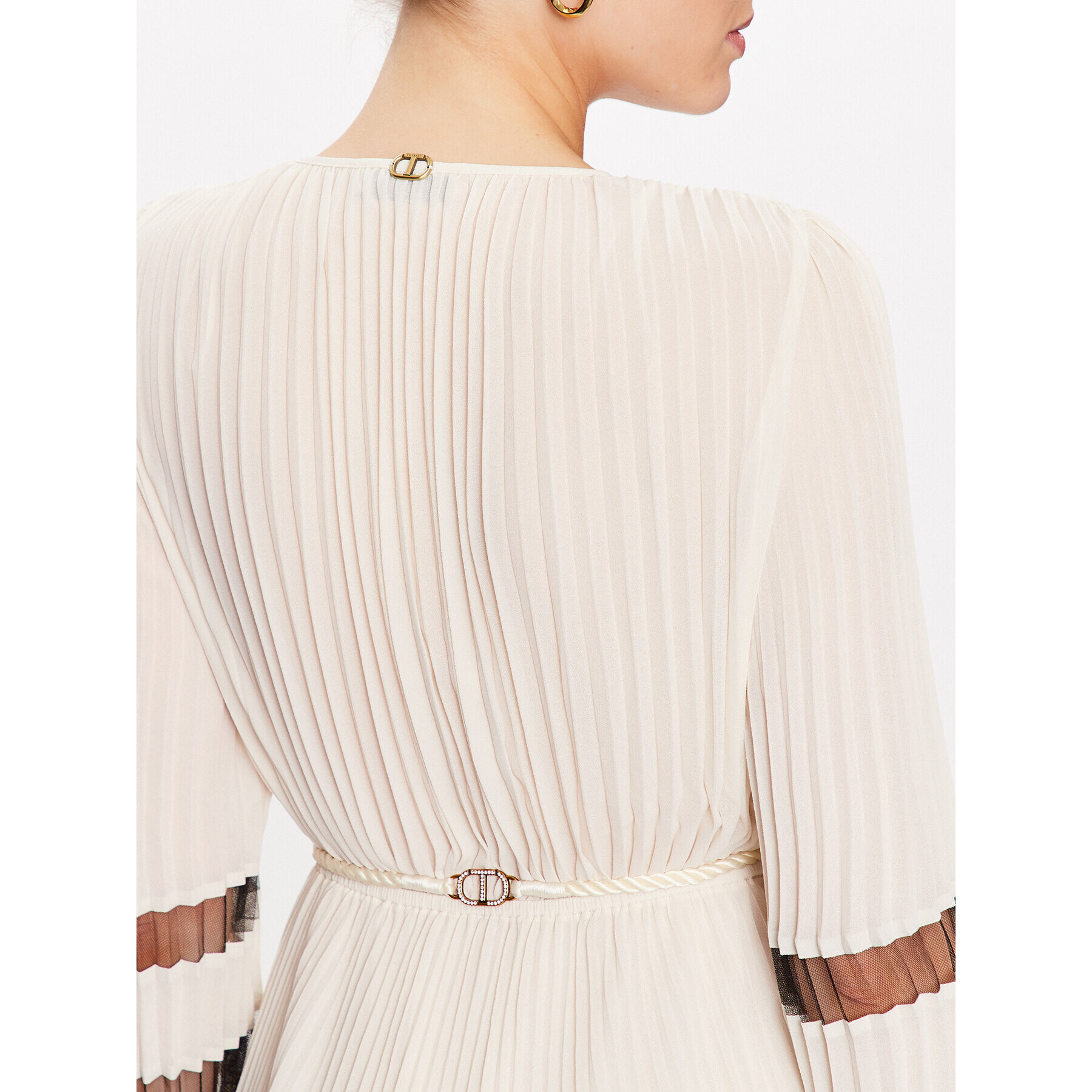 TWINSET Лятна рокля 231TT2020 Екрю Regular Fit - Pepit.bg