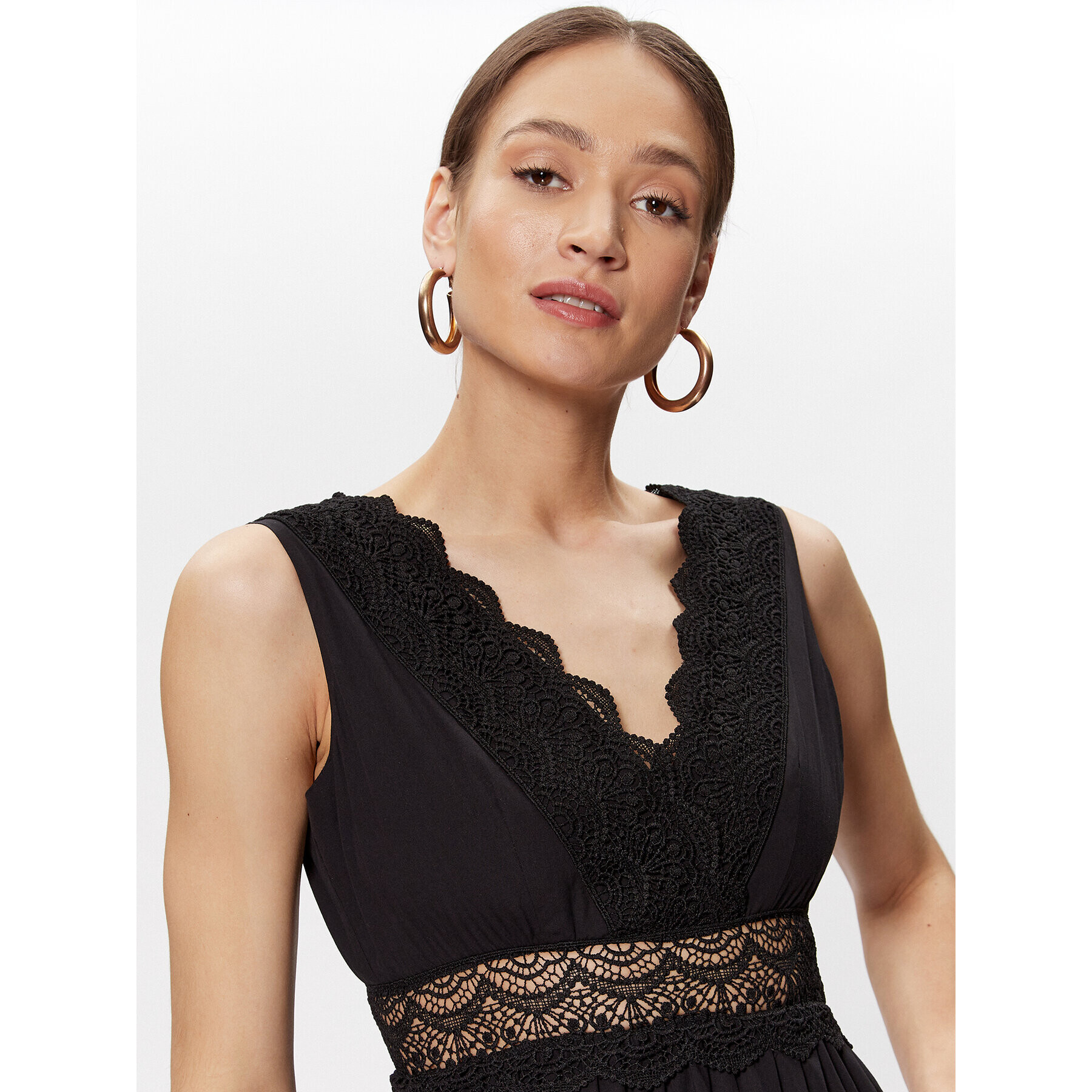 TWINSET Лятна рокля 231TT2150 Черен Regular Fit - Pepit.bg