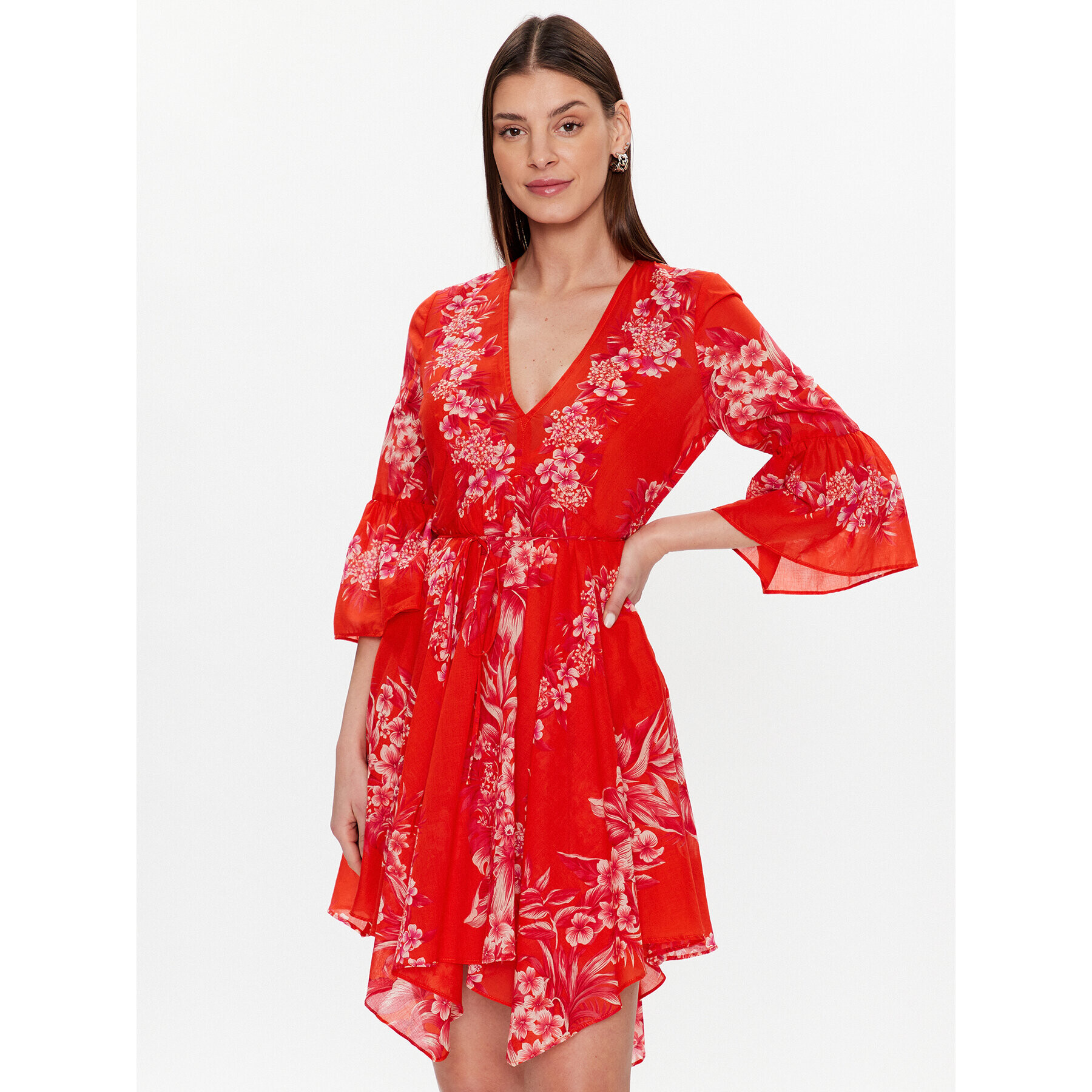 TWINSET Лятна рокля 231TT2452 Червен Regular Fit - Pepit.bg